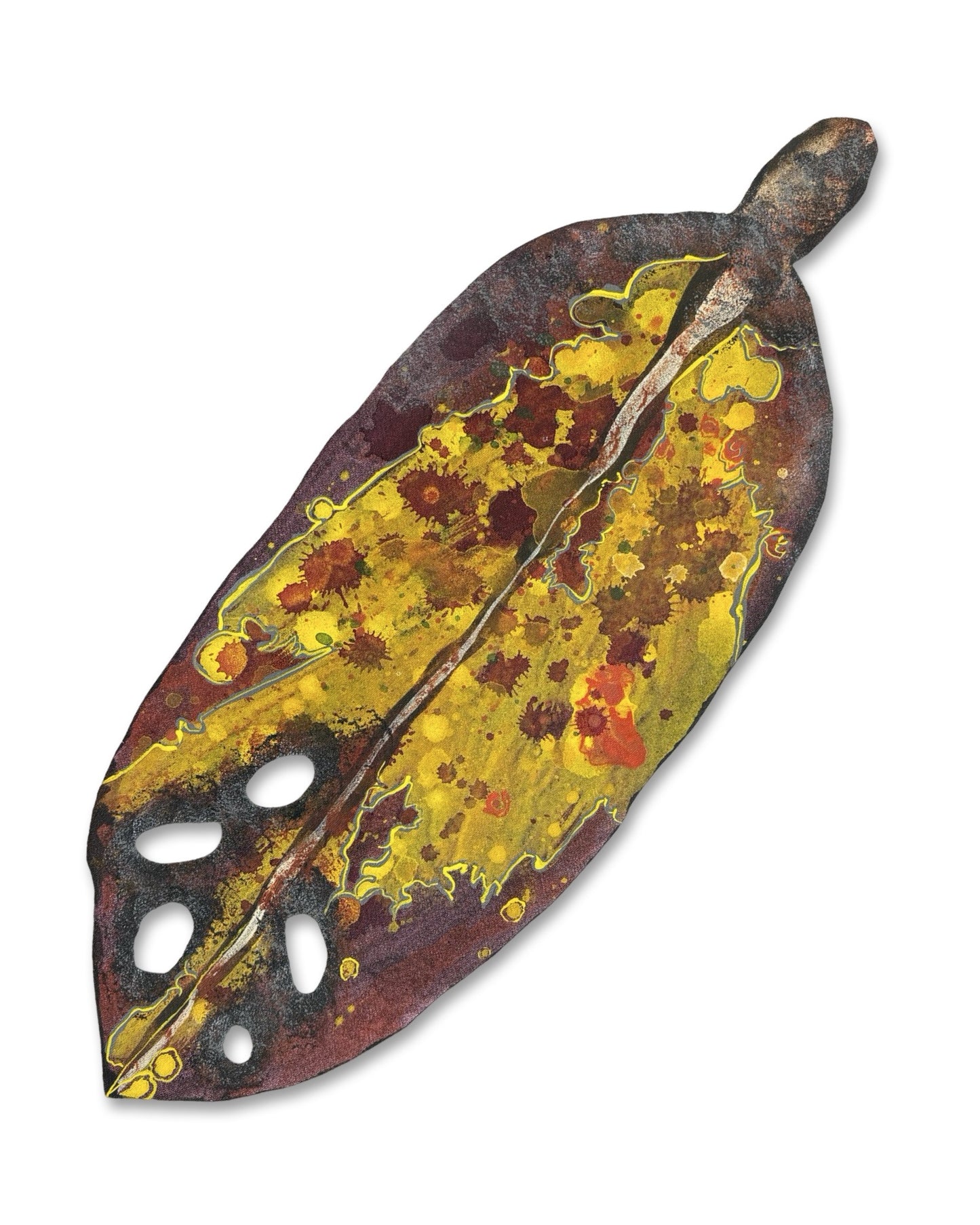 Medium Pohutukawa Leaf (17095a)