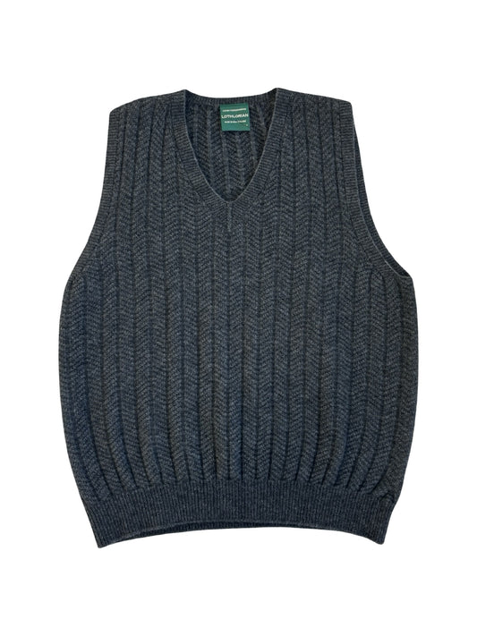 Possum Merino Men's Pullover Vest - Charcoal