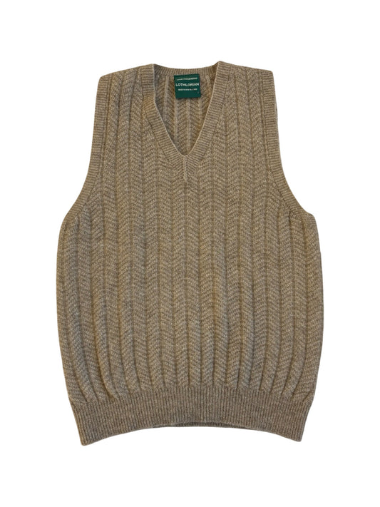 Possum Merino Men's Pullover Vest - Natural