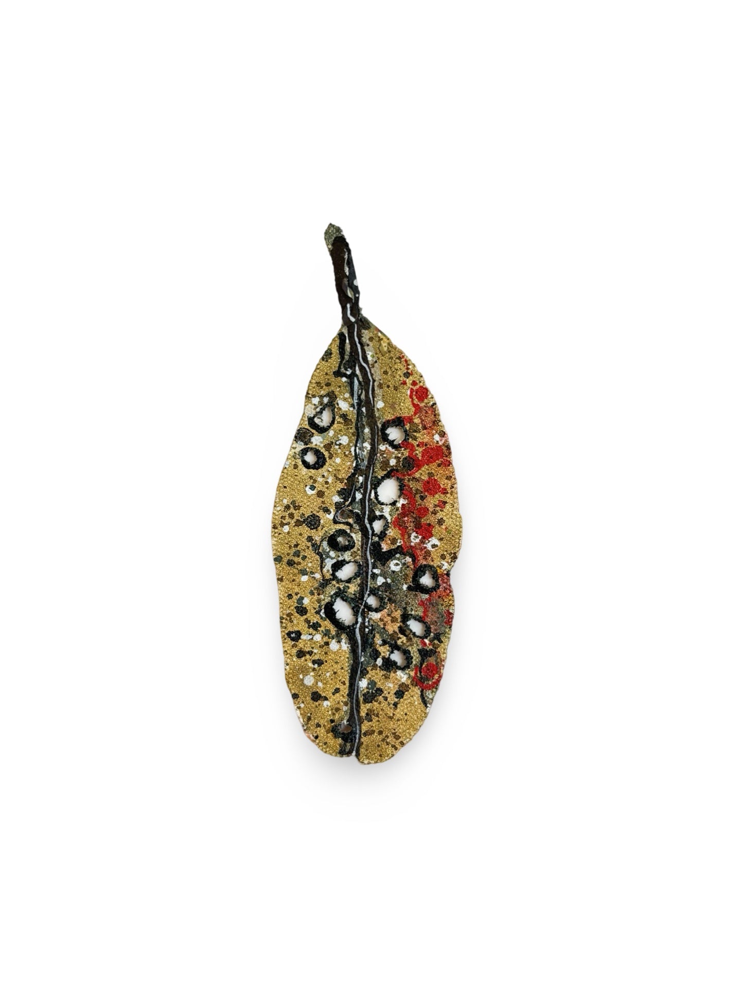 Tiny Pohutukawa Leaf (22037)