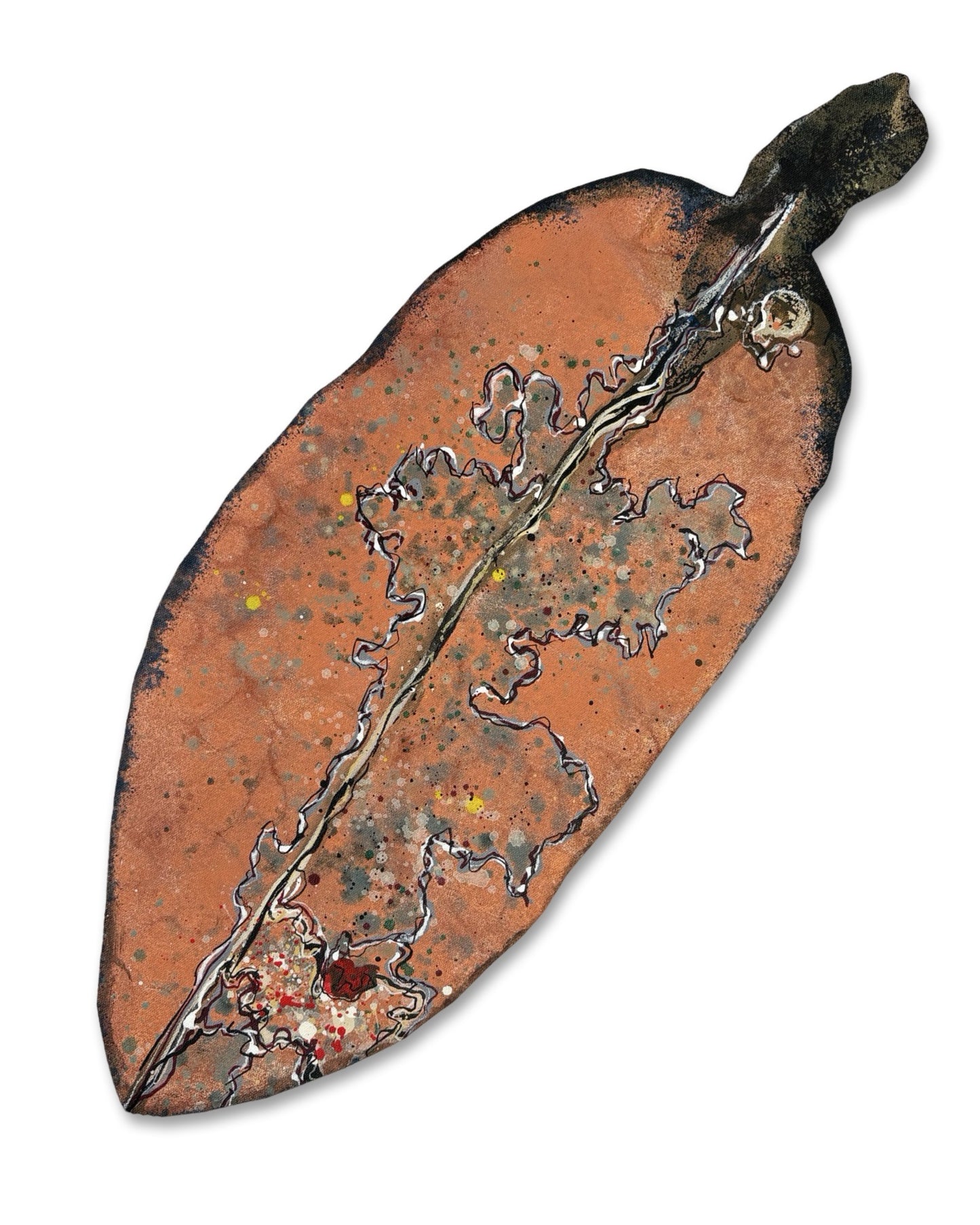 Medium Pohutukawa Leaf (18356)