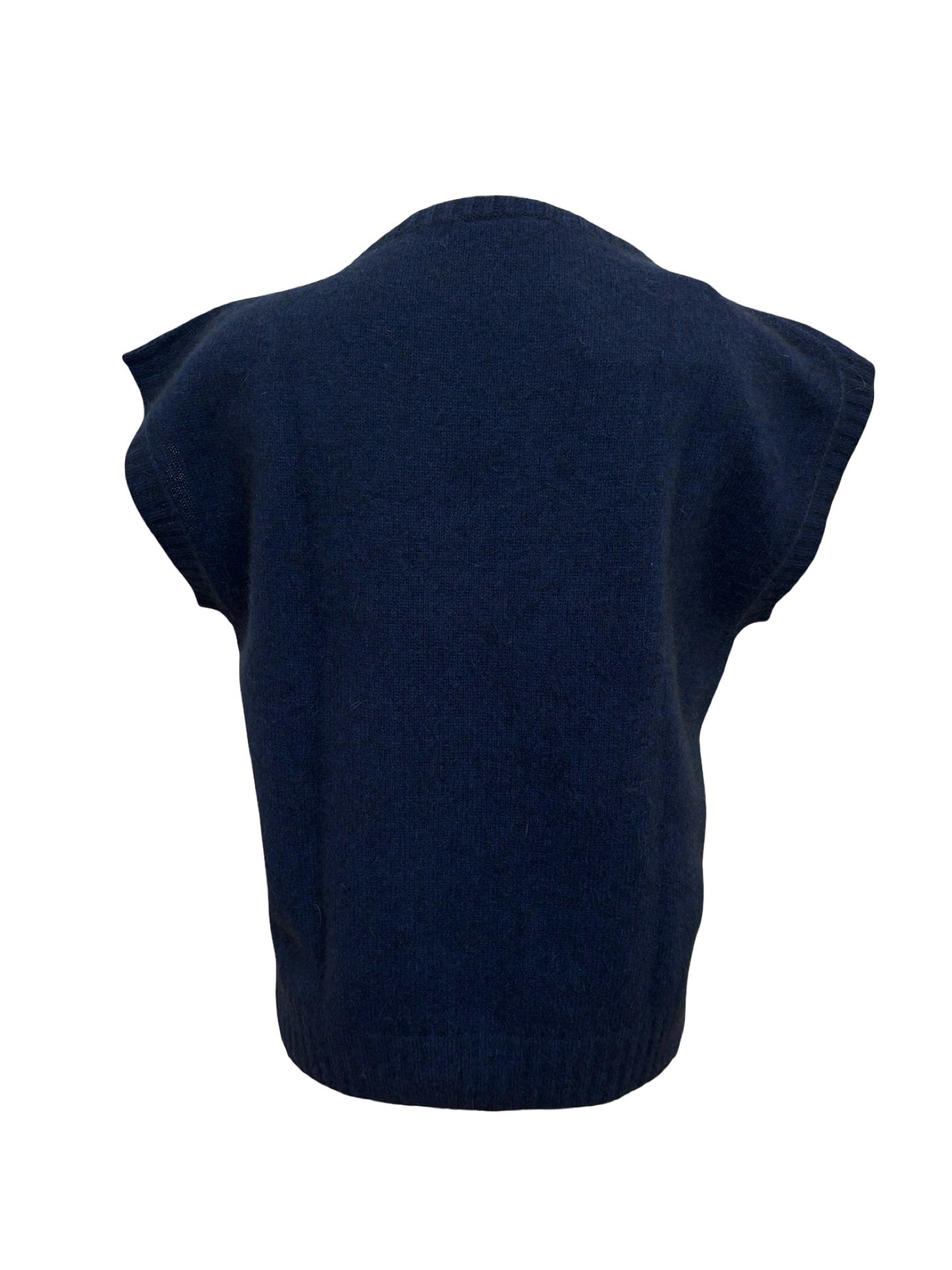 Serene Possum Merino Vest - Midnight Blue
