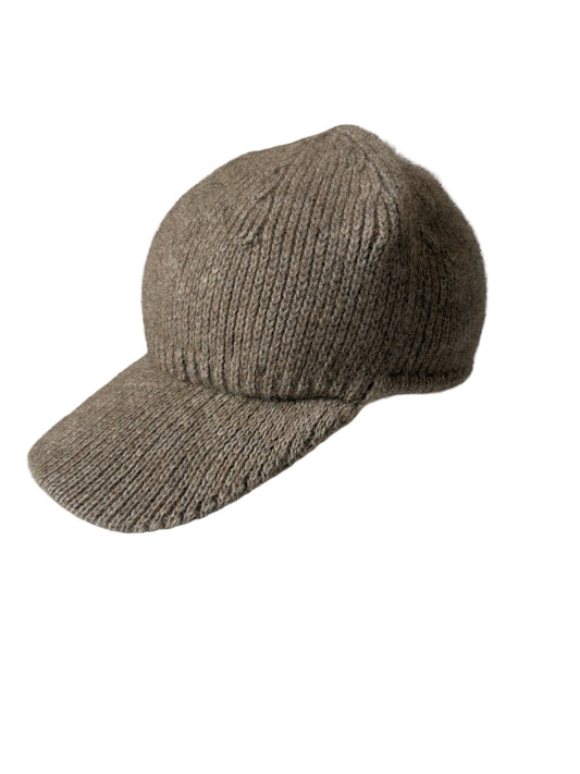 Possum Merino Peak Cap - Natural
