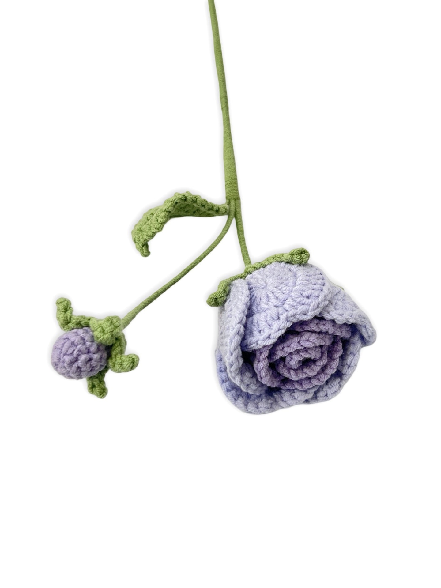 Crocheted Rosa - Purple & Light Purple