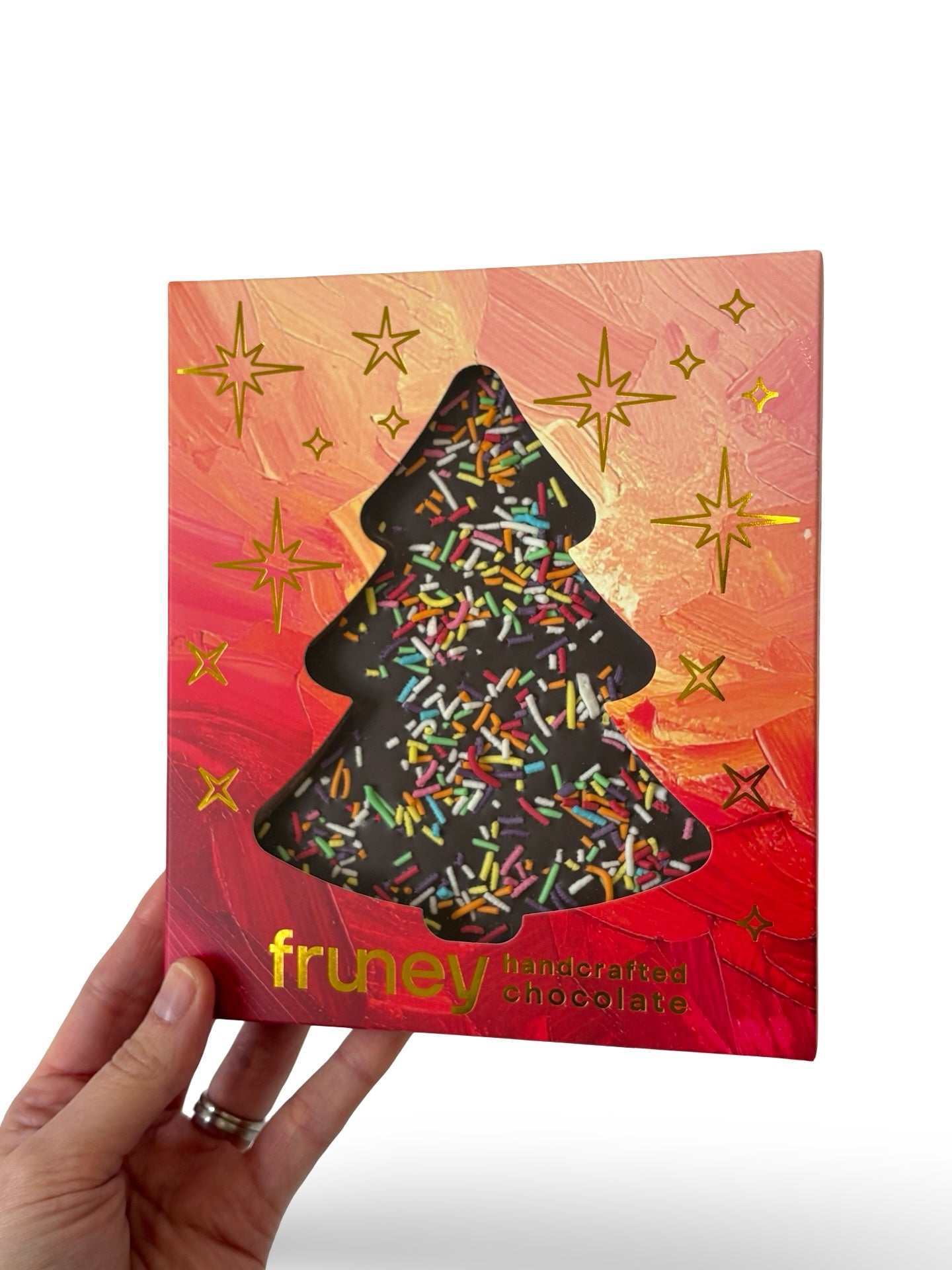 Dark Chocolate & Sprinkles Christmas tree - 80g