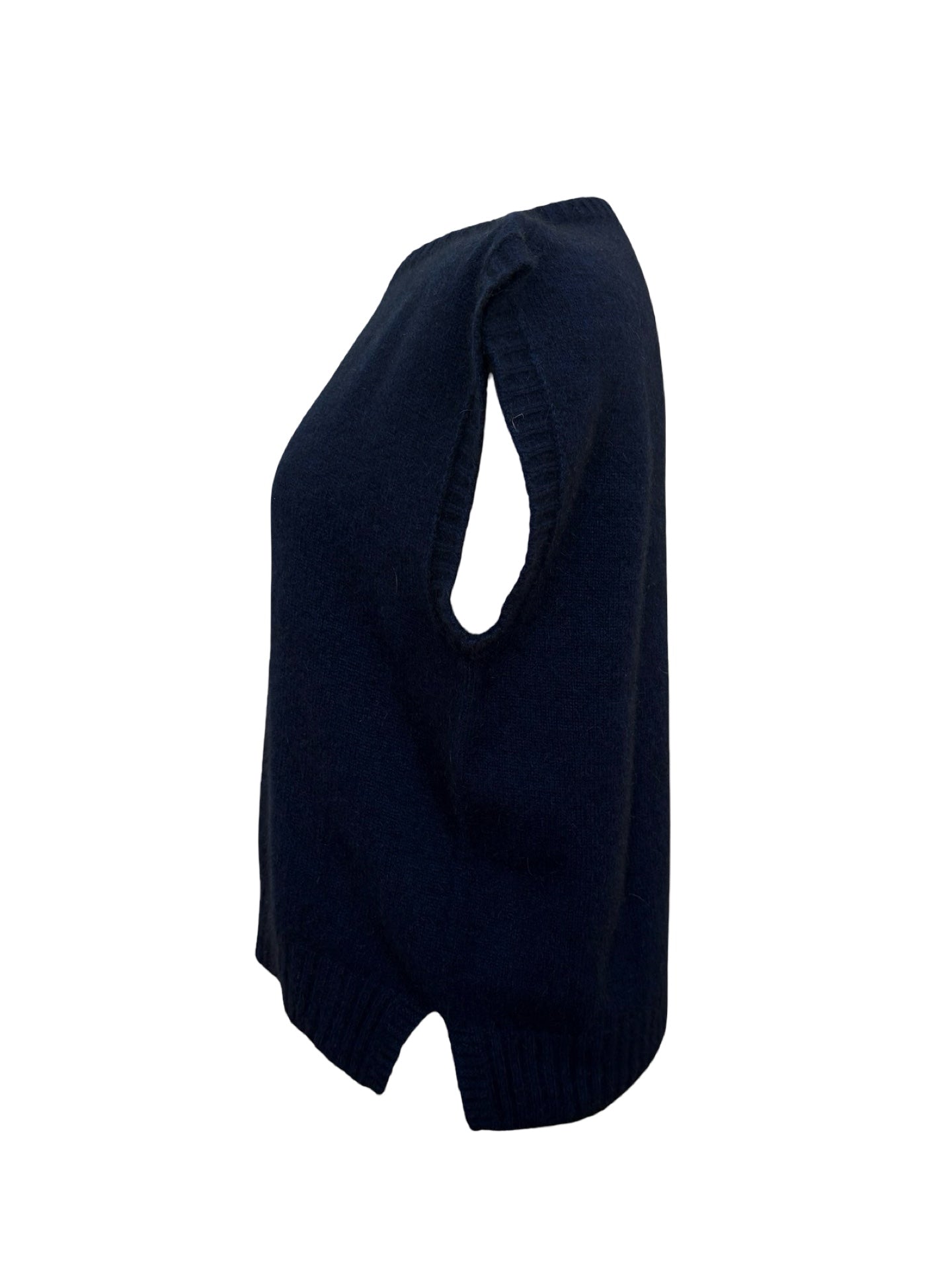 Serene Possum Merino Vest - Midnight Blue