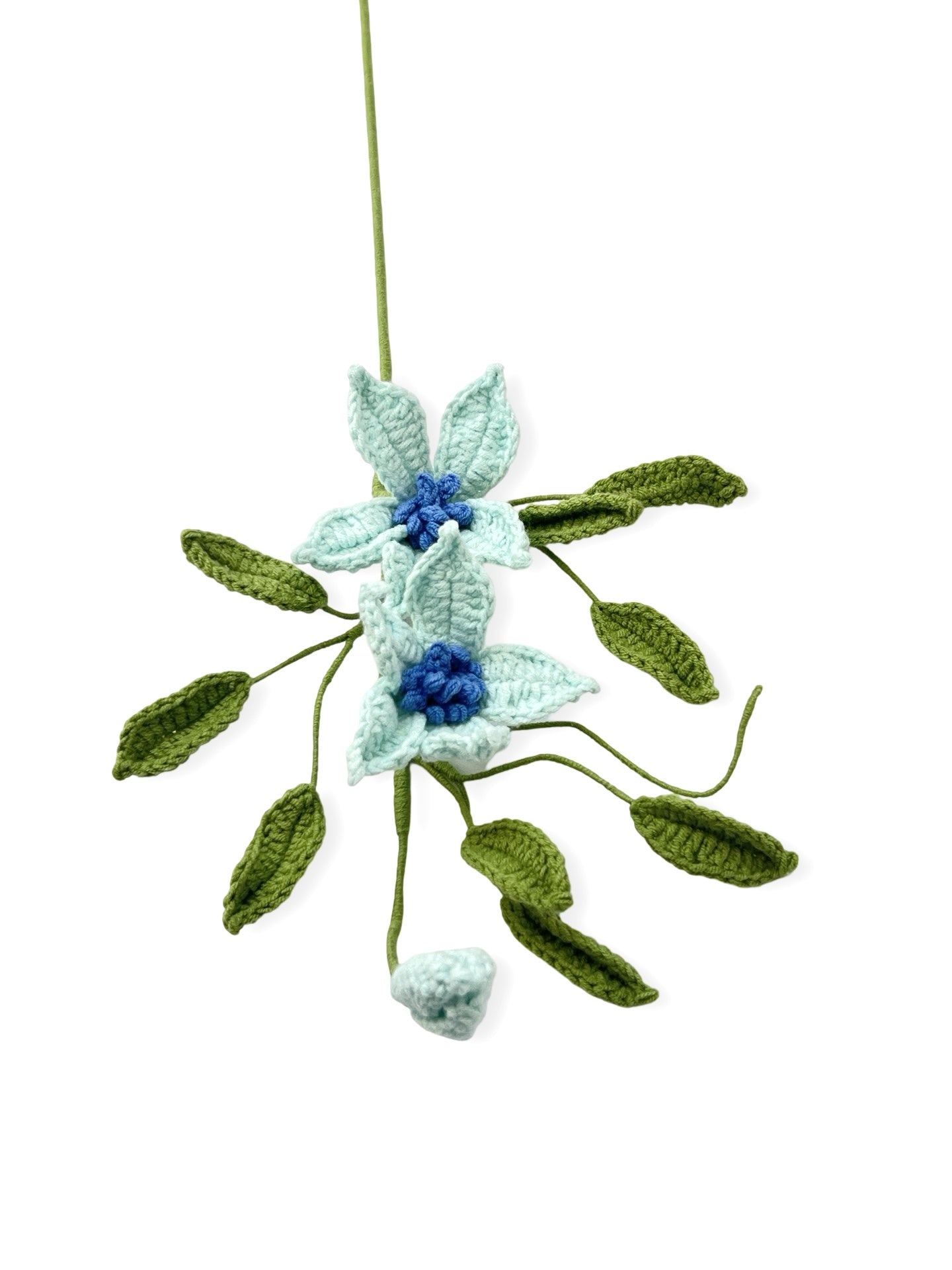 Crocheted Clematis - Blue
