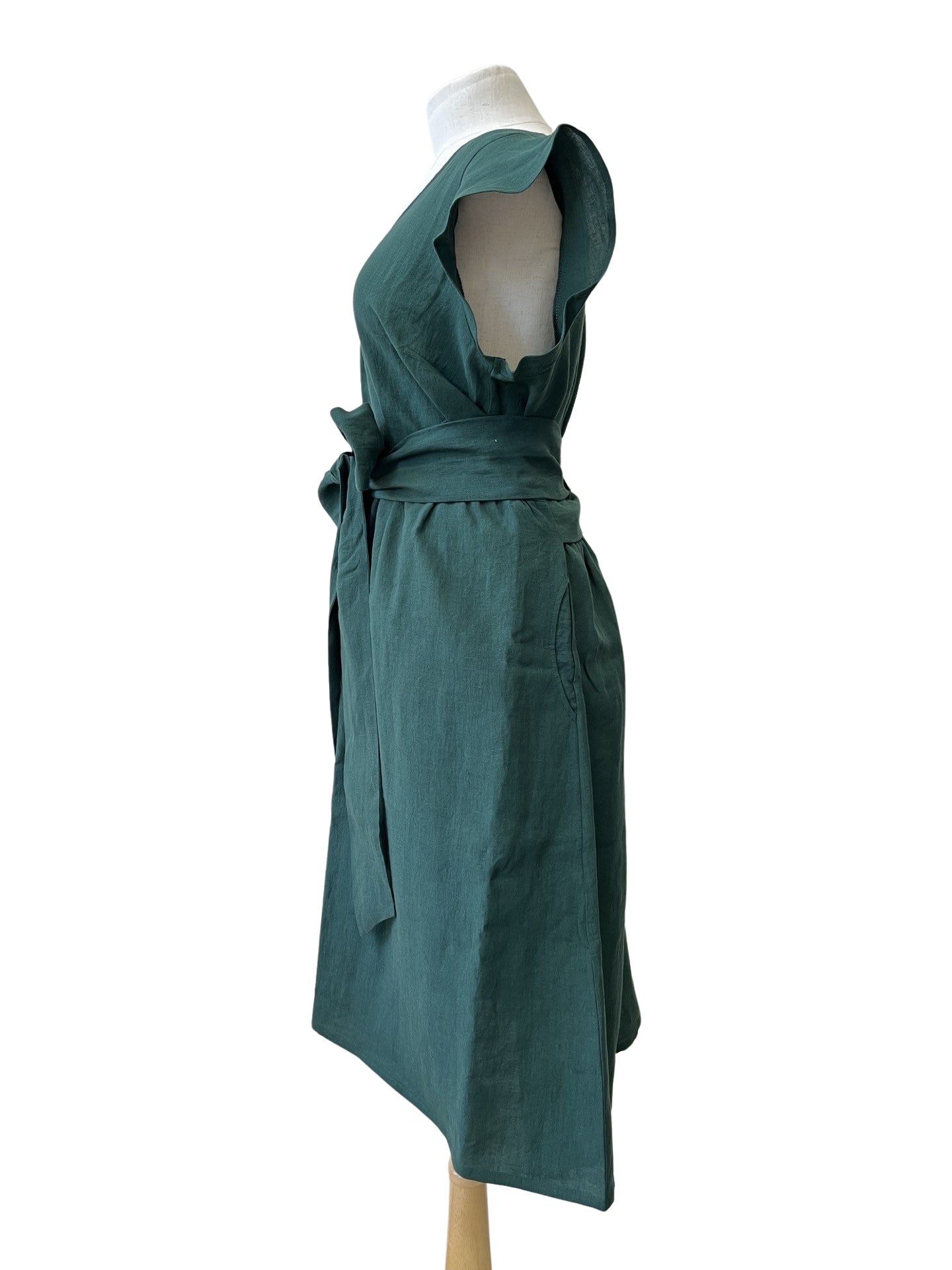 "Mollie" Dress - Jade Linen