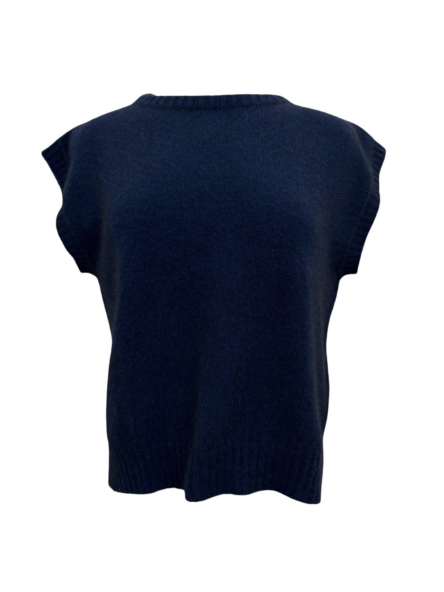 Serene Possum Merino Vest - Midnight Blue