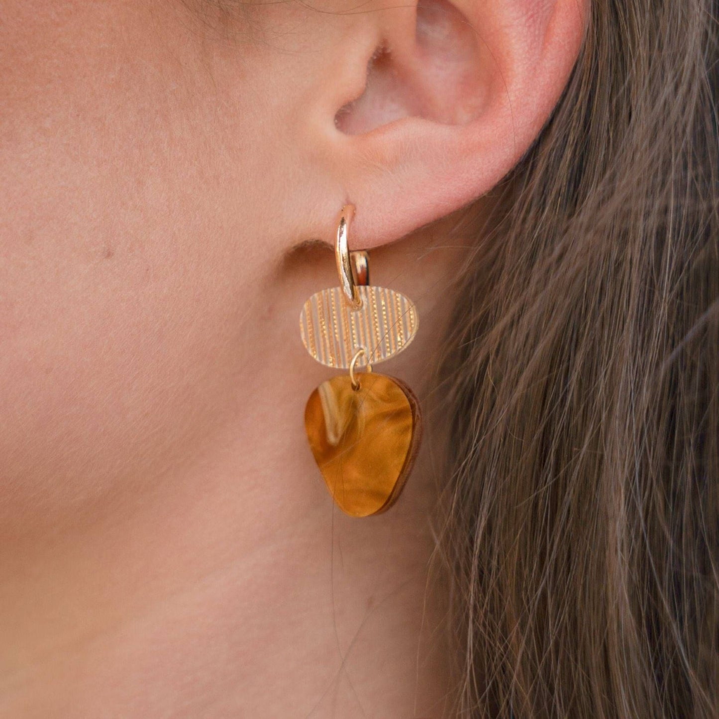 Dune Earrings - Amber