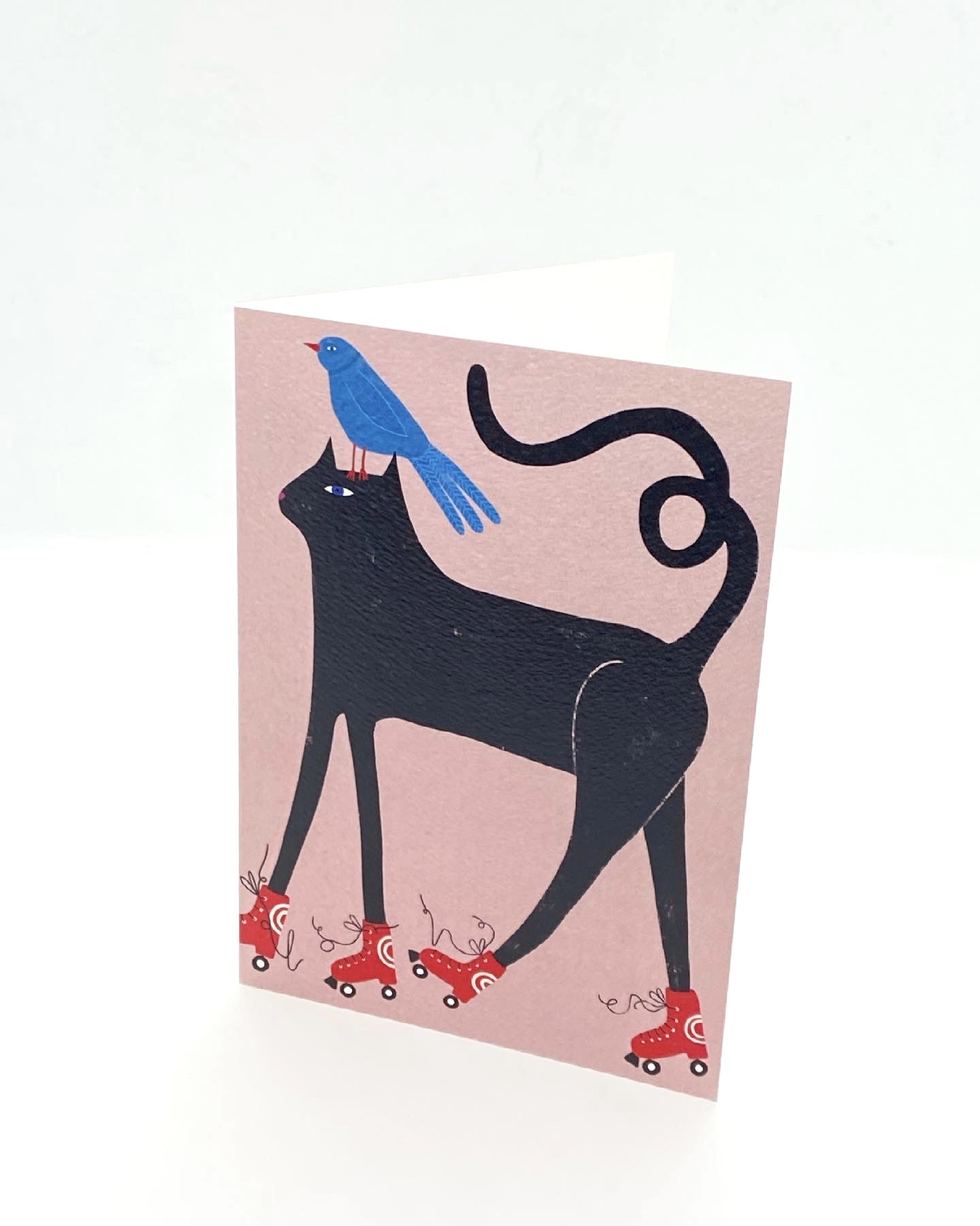 Cards - Rollerskating Cat