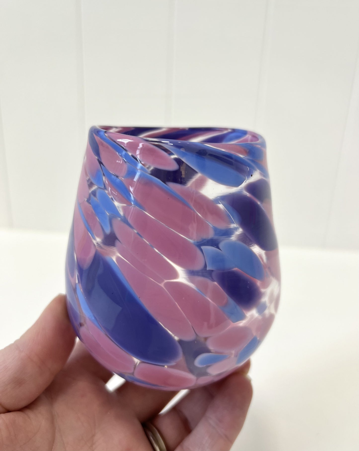 Handblown Glass Tumbler - ‘Hydrangea’ limited edition