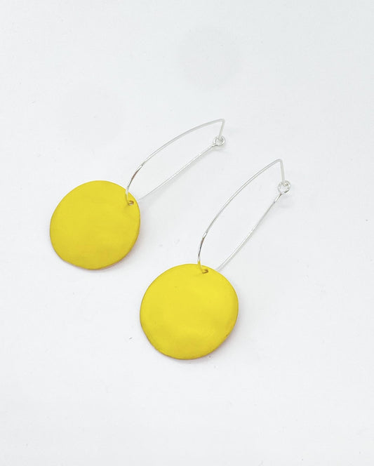 Comet Drop Earrings - Yellow