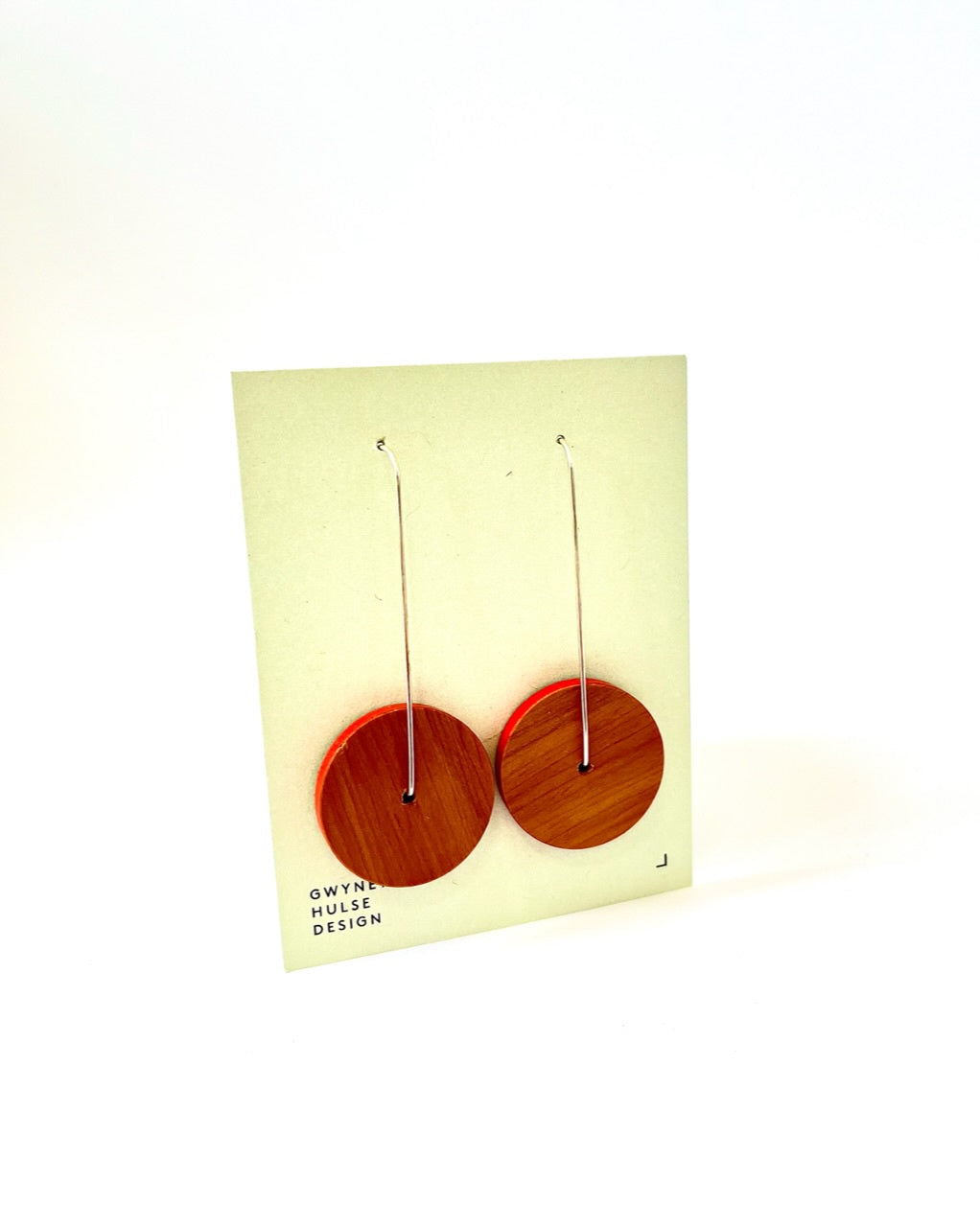 Matai Disc Earrings - Red