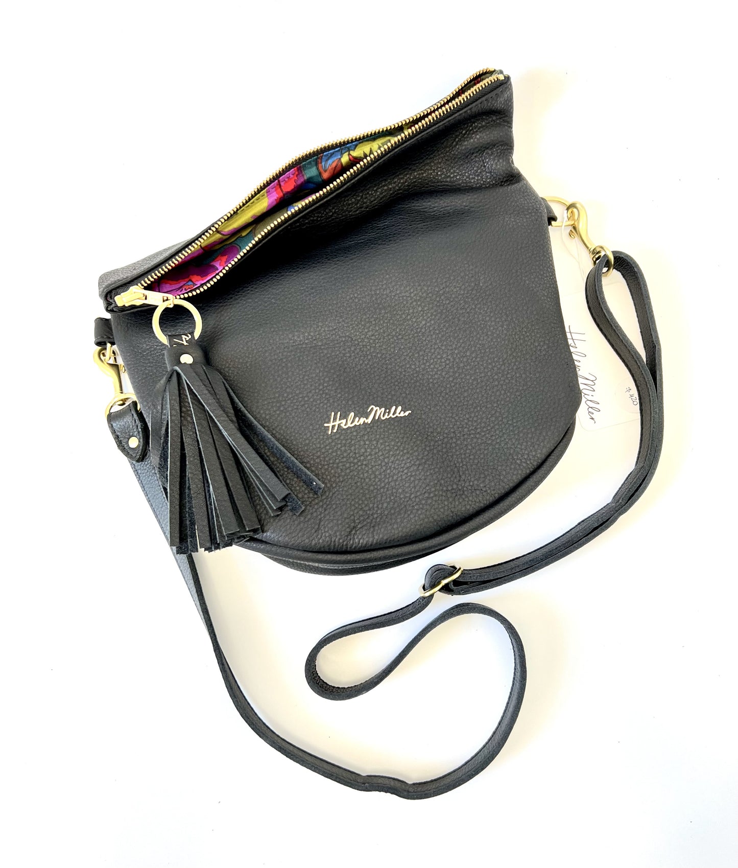 Mini Slouch - Black Leather