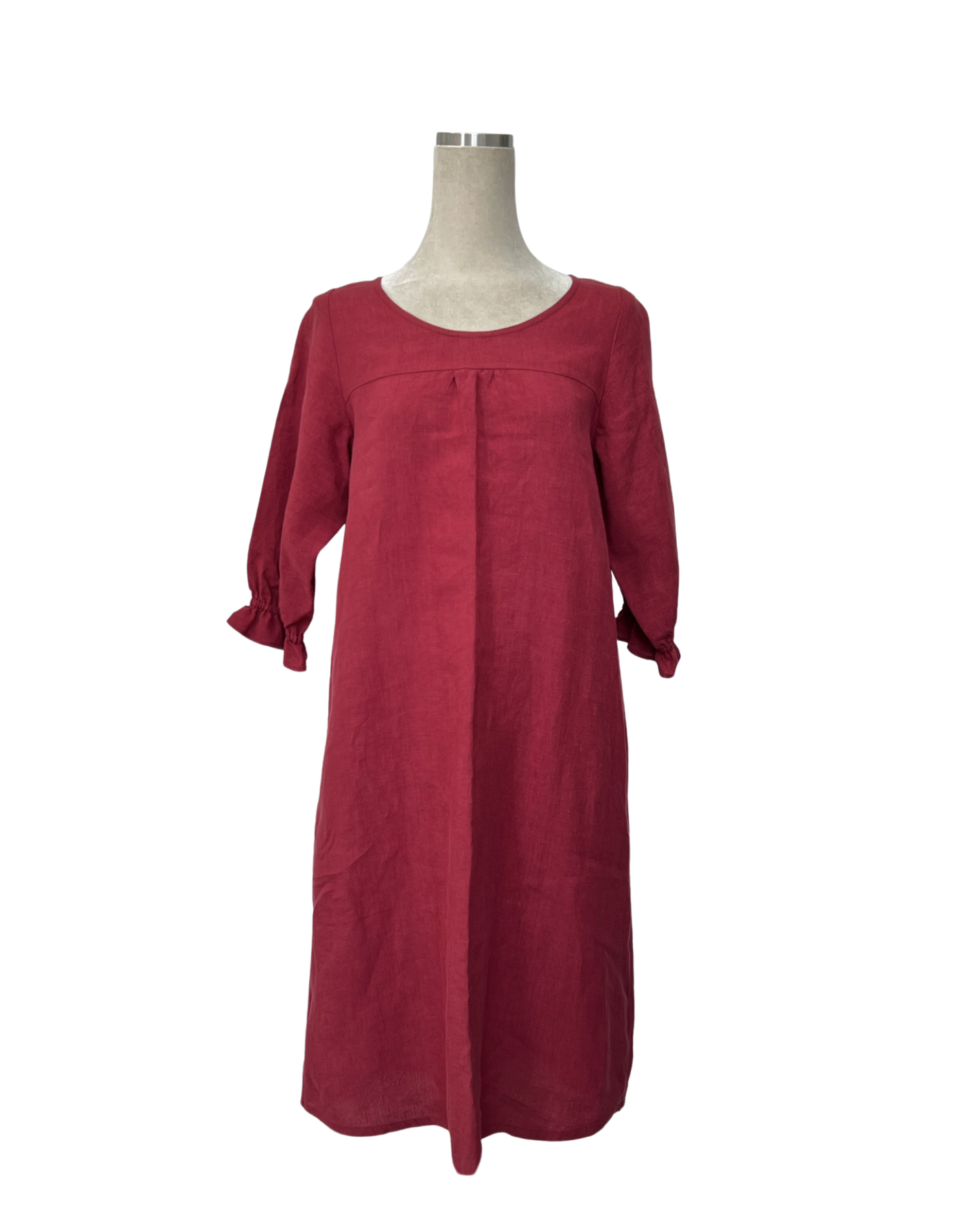 "Phoebe" Dress - Plum Linen