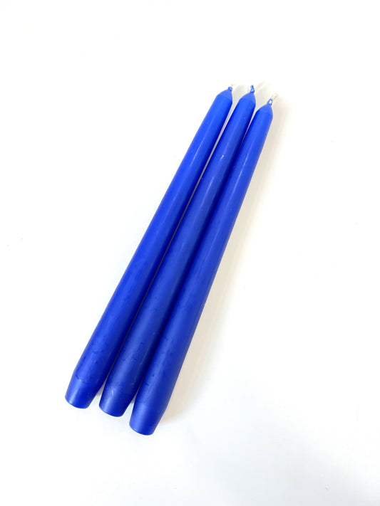 Royal Blue Venetian Tapered Candle - 250mm