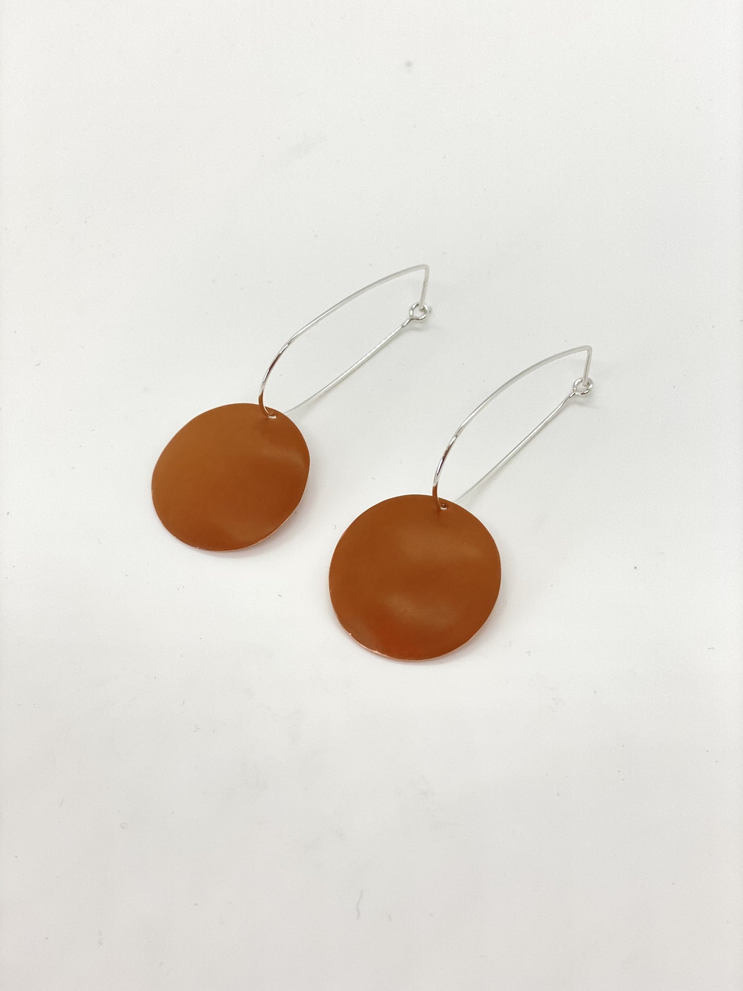 Comet Drop Earrings - Cognac