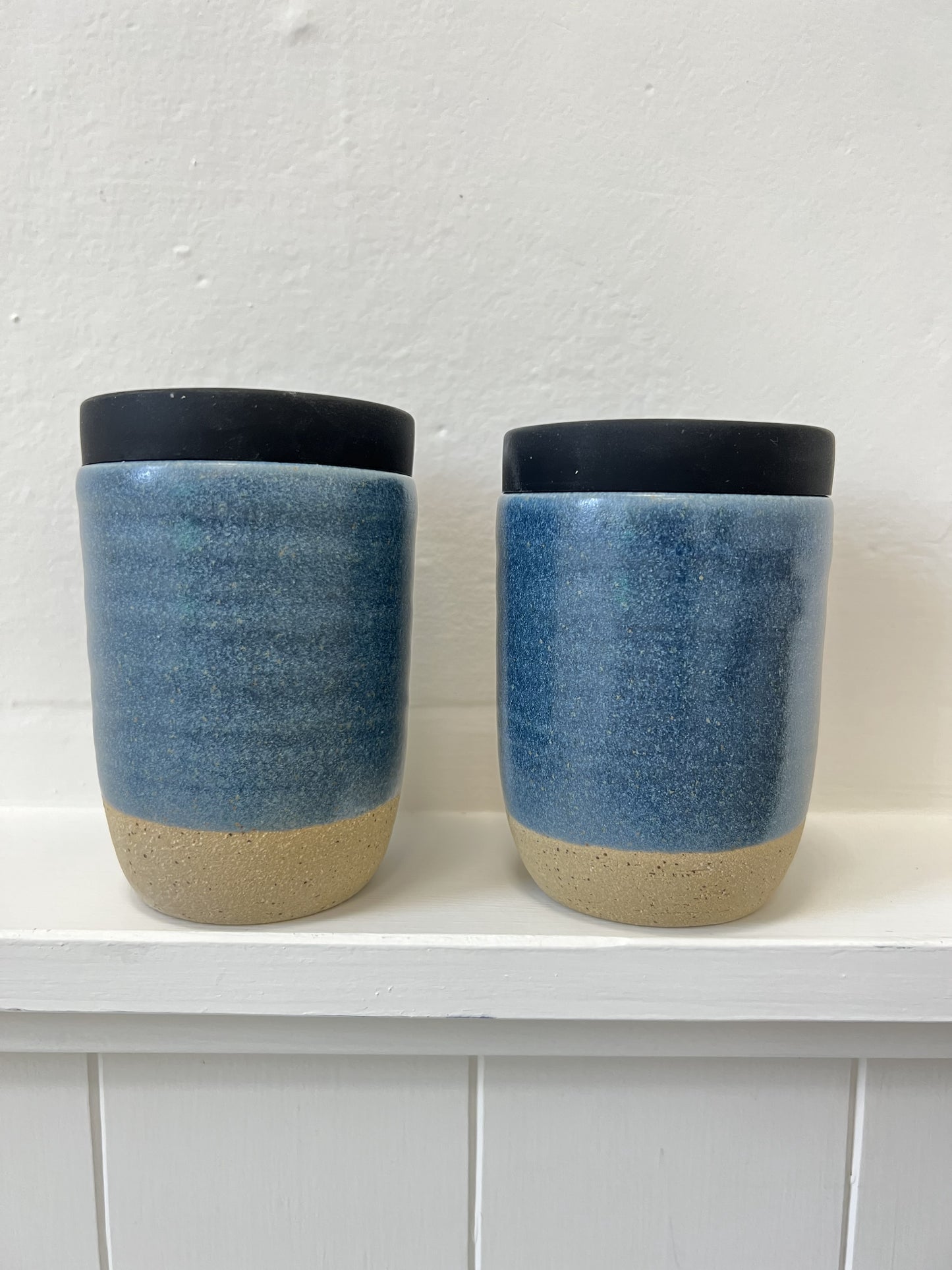 Ceramic Takeaway Cup - Dark Blue Denim