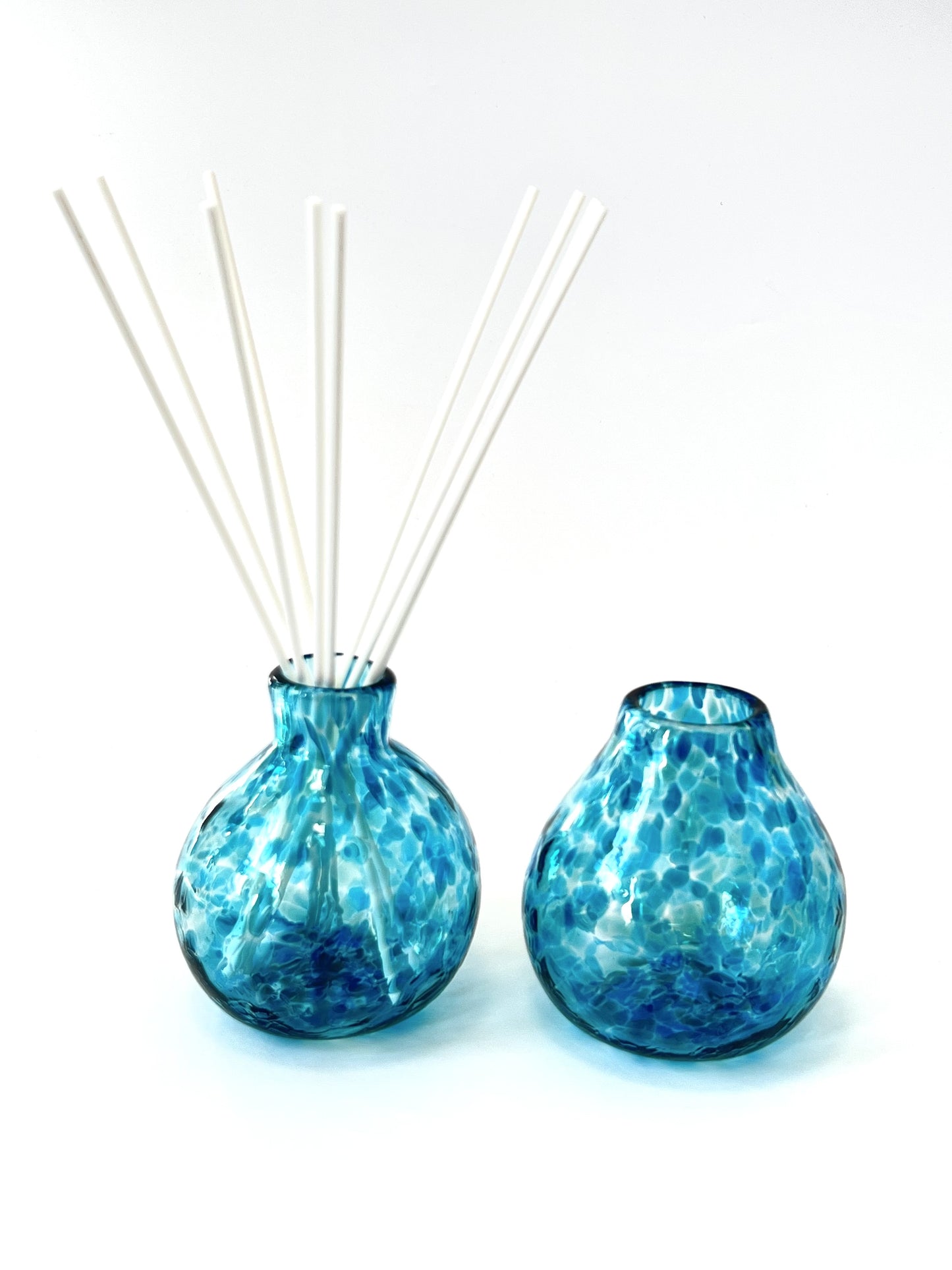 Handblown Glass Diffuser/Vase - Ocean Blue