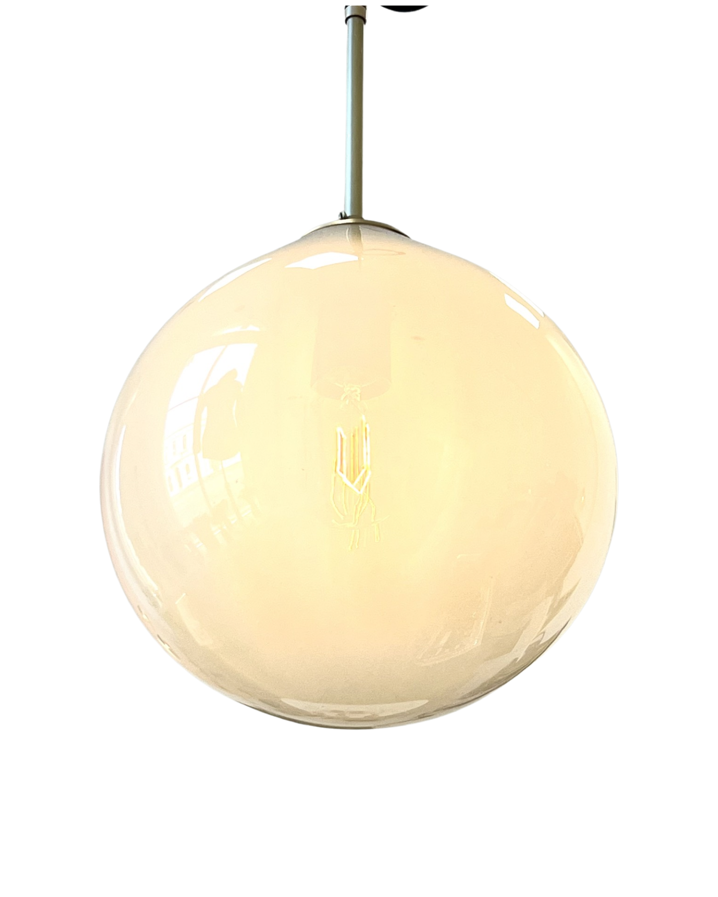 Handblown Glass 'Dodici' pendant light - Ivory - made to order