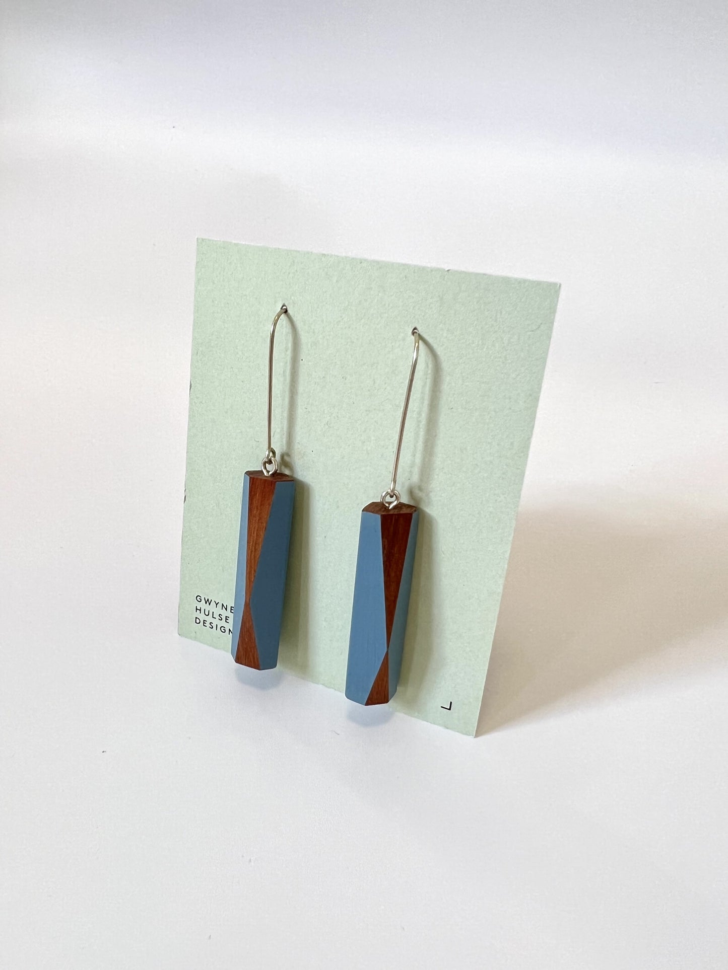 Rod Earrings - Blue
