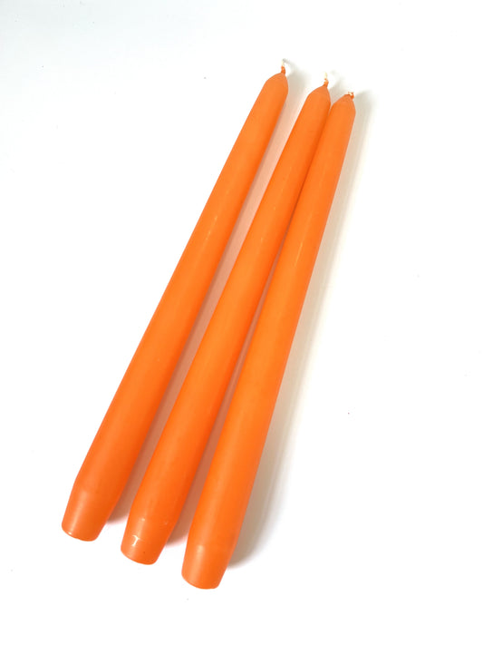 Orange Venetian Tapered Candle - 250mm