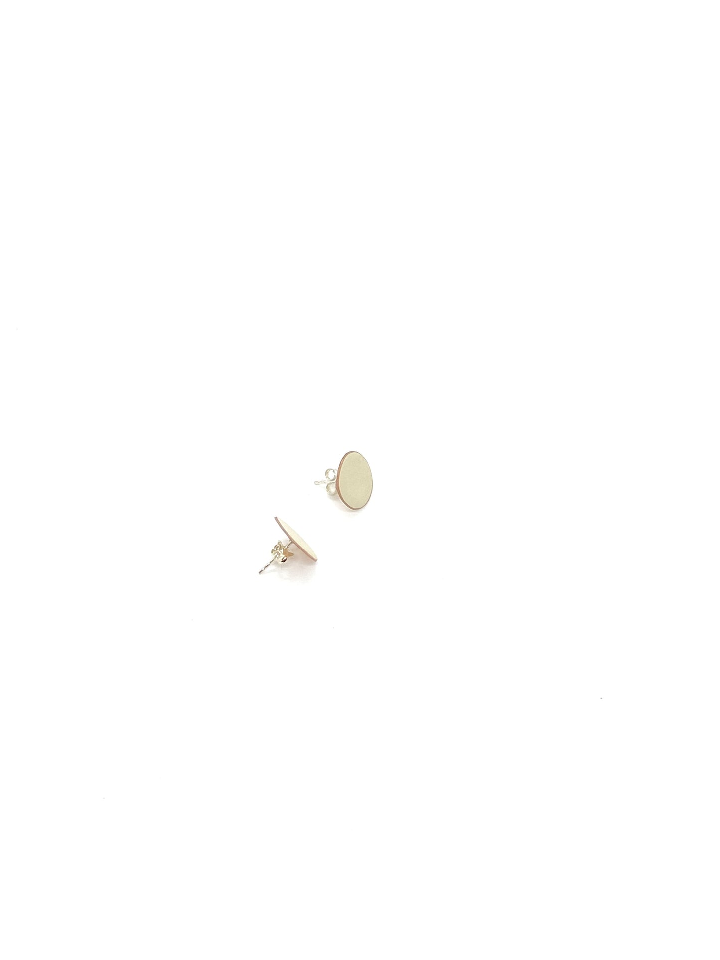 Dot Stud Earrings - Ivory