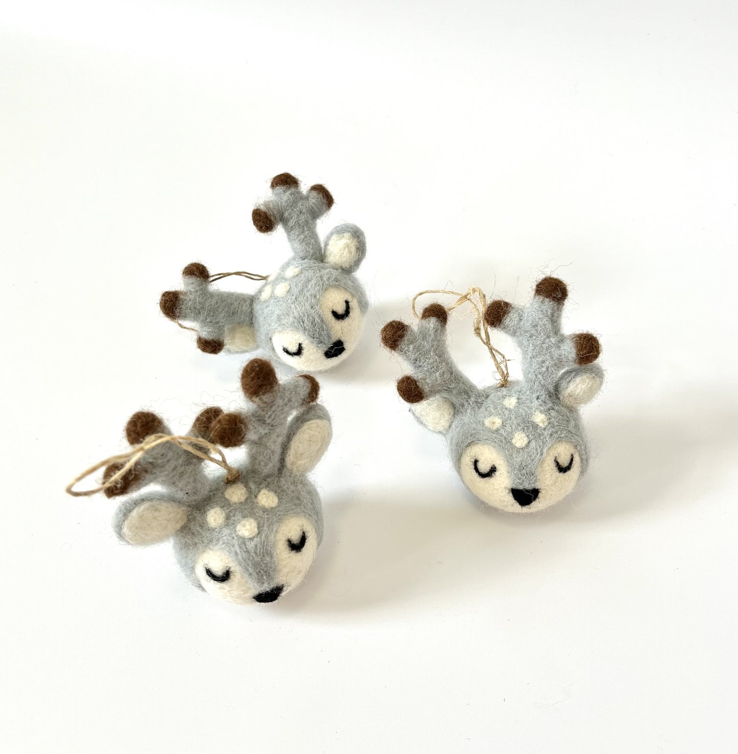 Reindeer Head Decoration - Ice Blue
