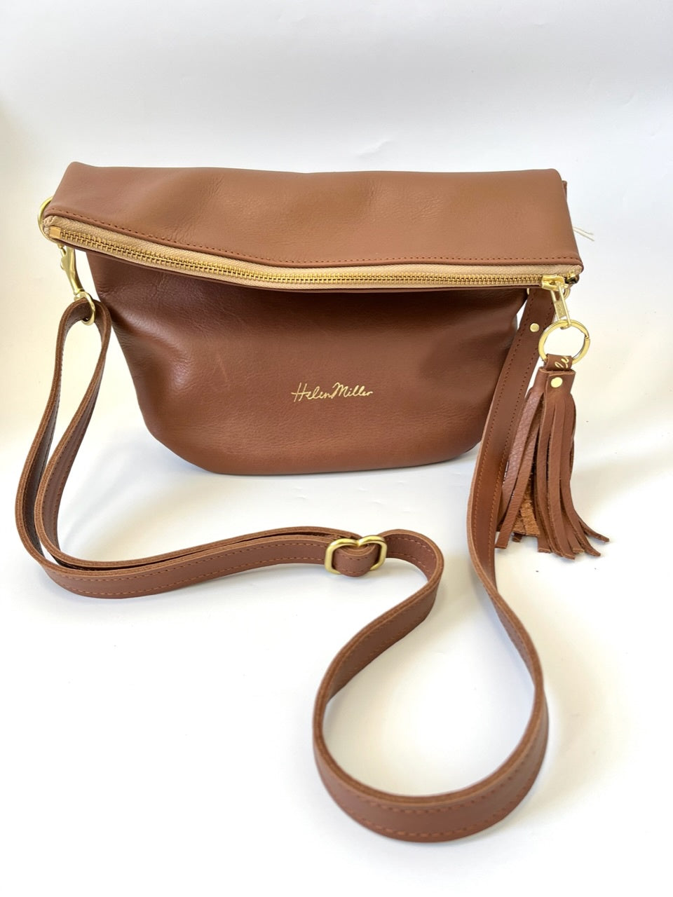 Mini Slouch - Chestnut Leather