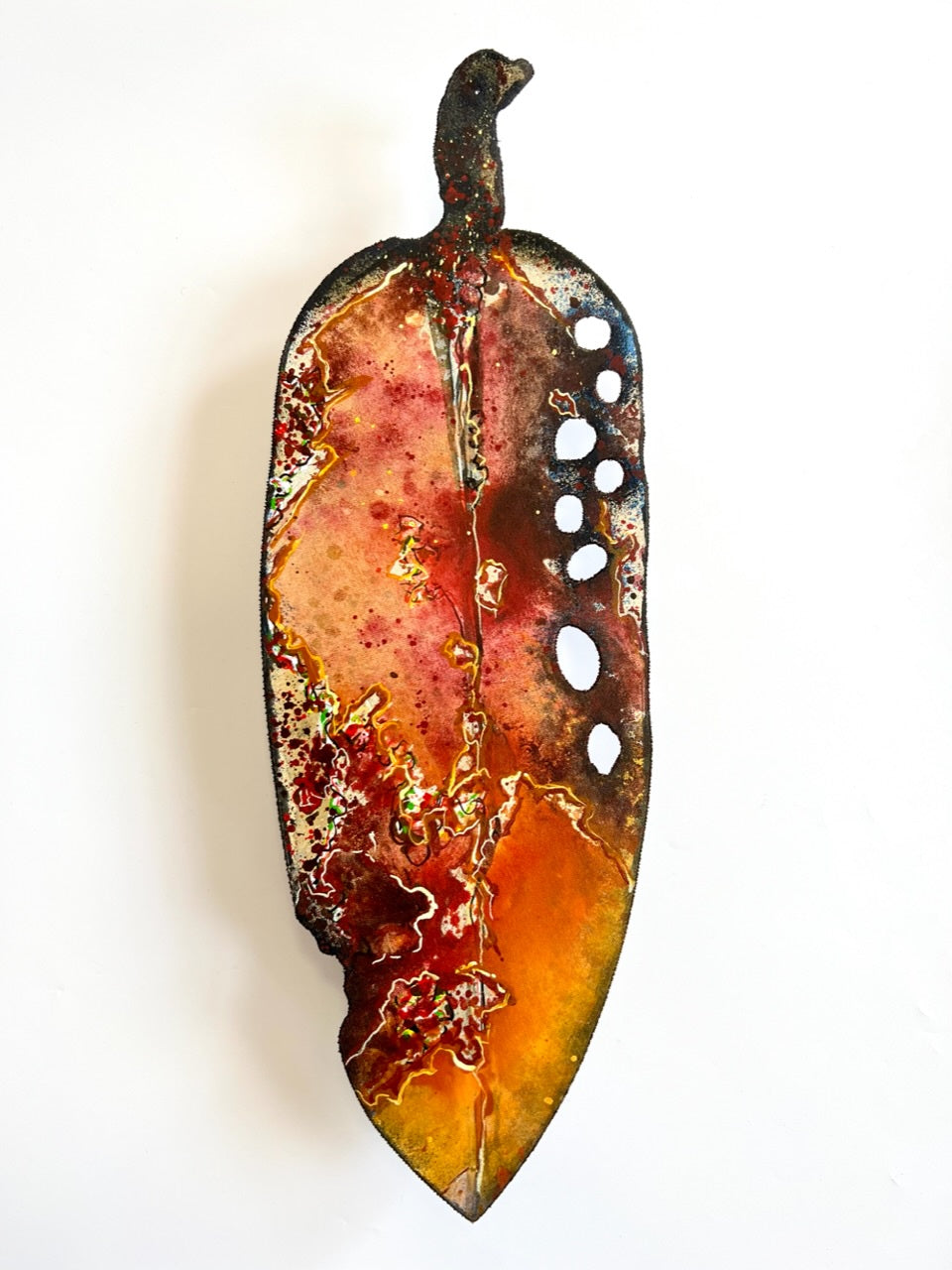 Medium Pohutukawa Leaf (18357)