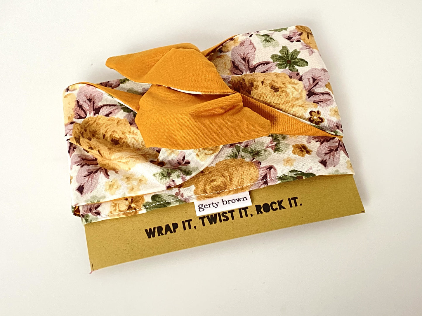 Girl Band - Mustard Vintage Floral