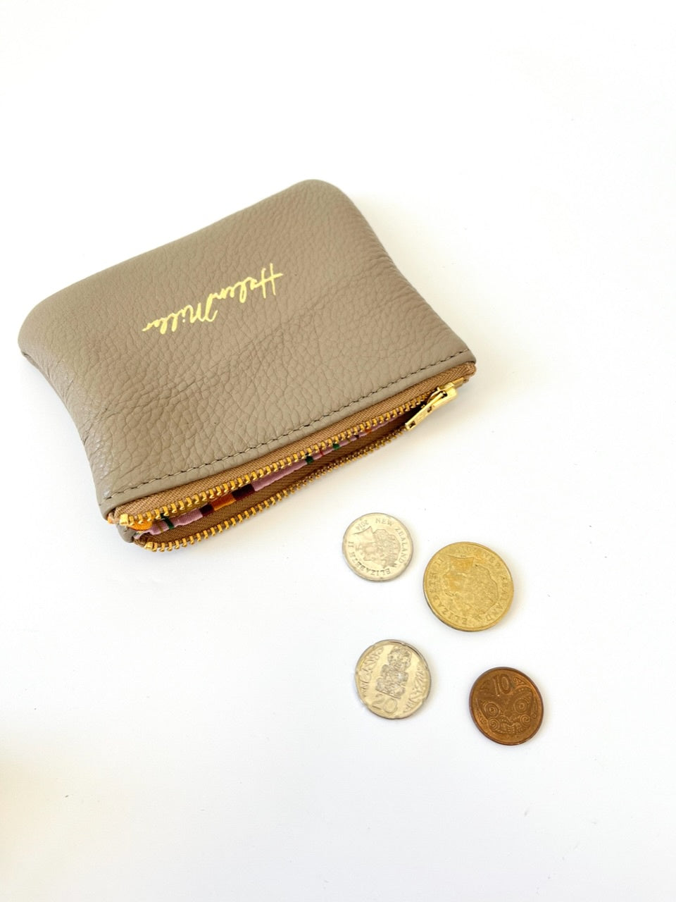 Coin Purse - 12cm - Stone