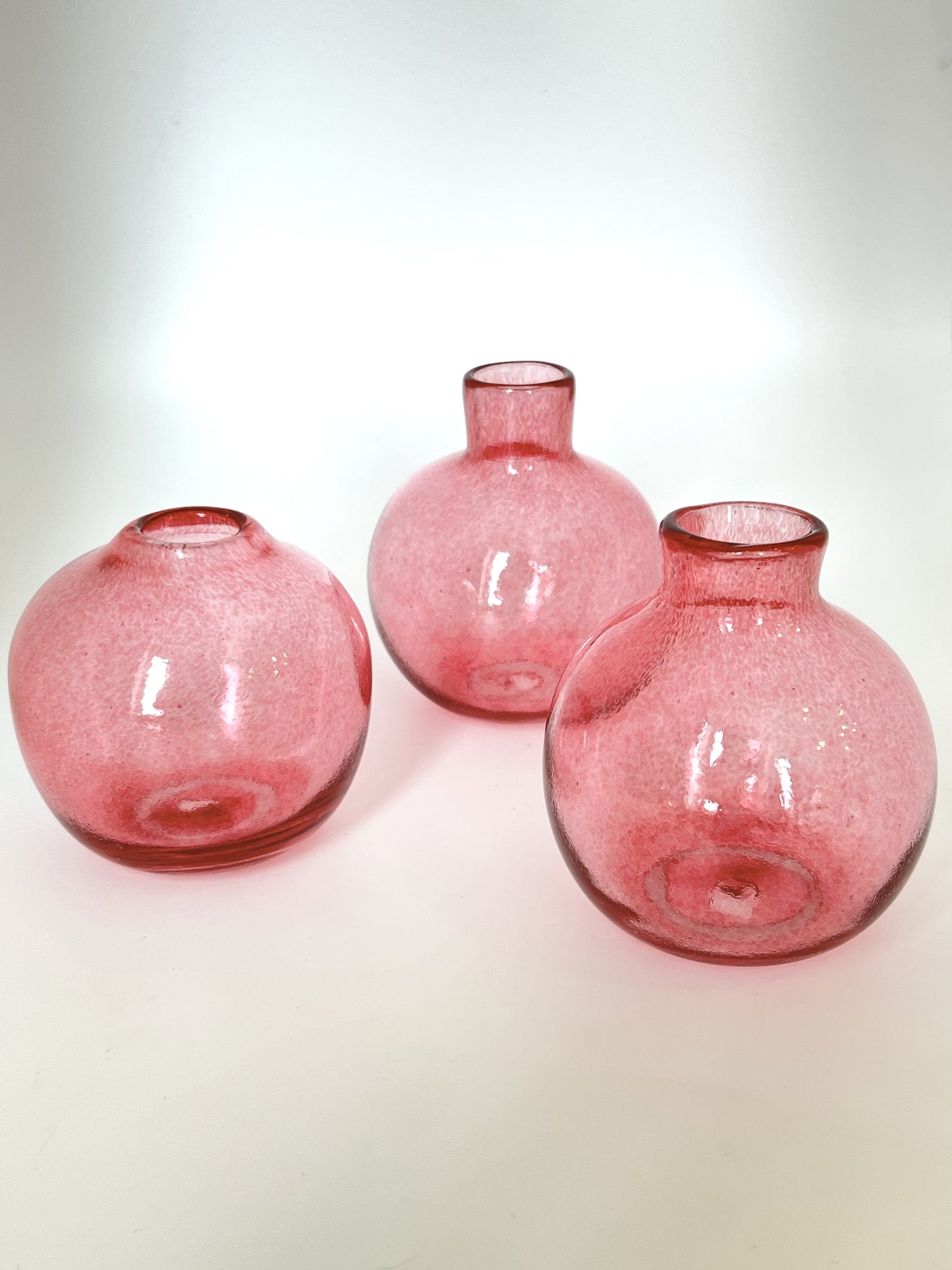 Handblown Glass Diffuser Vase - Gold Ruby