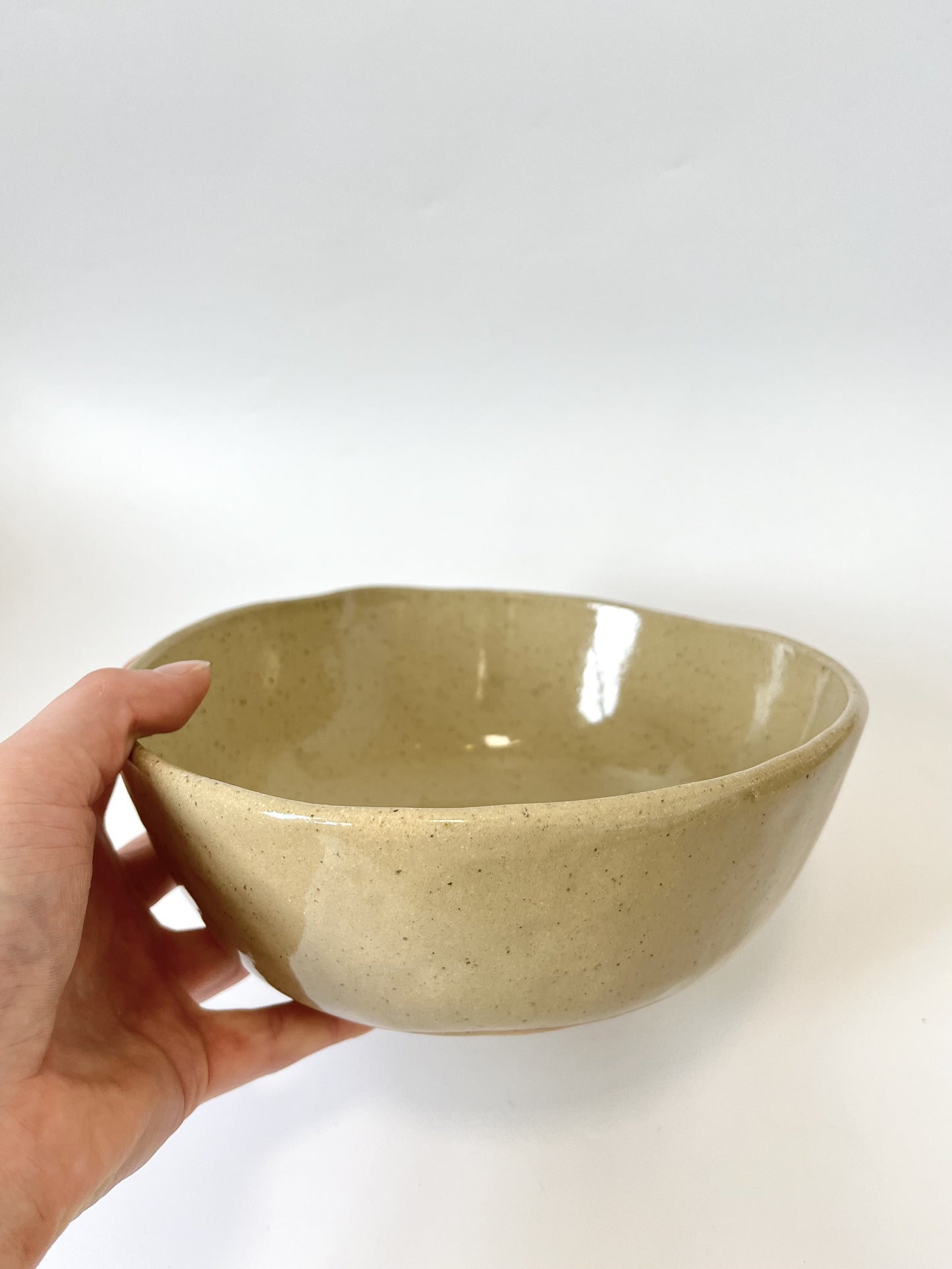 Ceramic serving Bowl - Tan