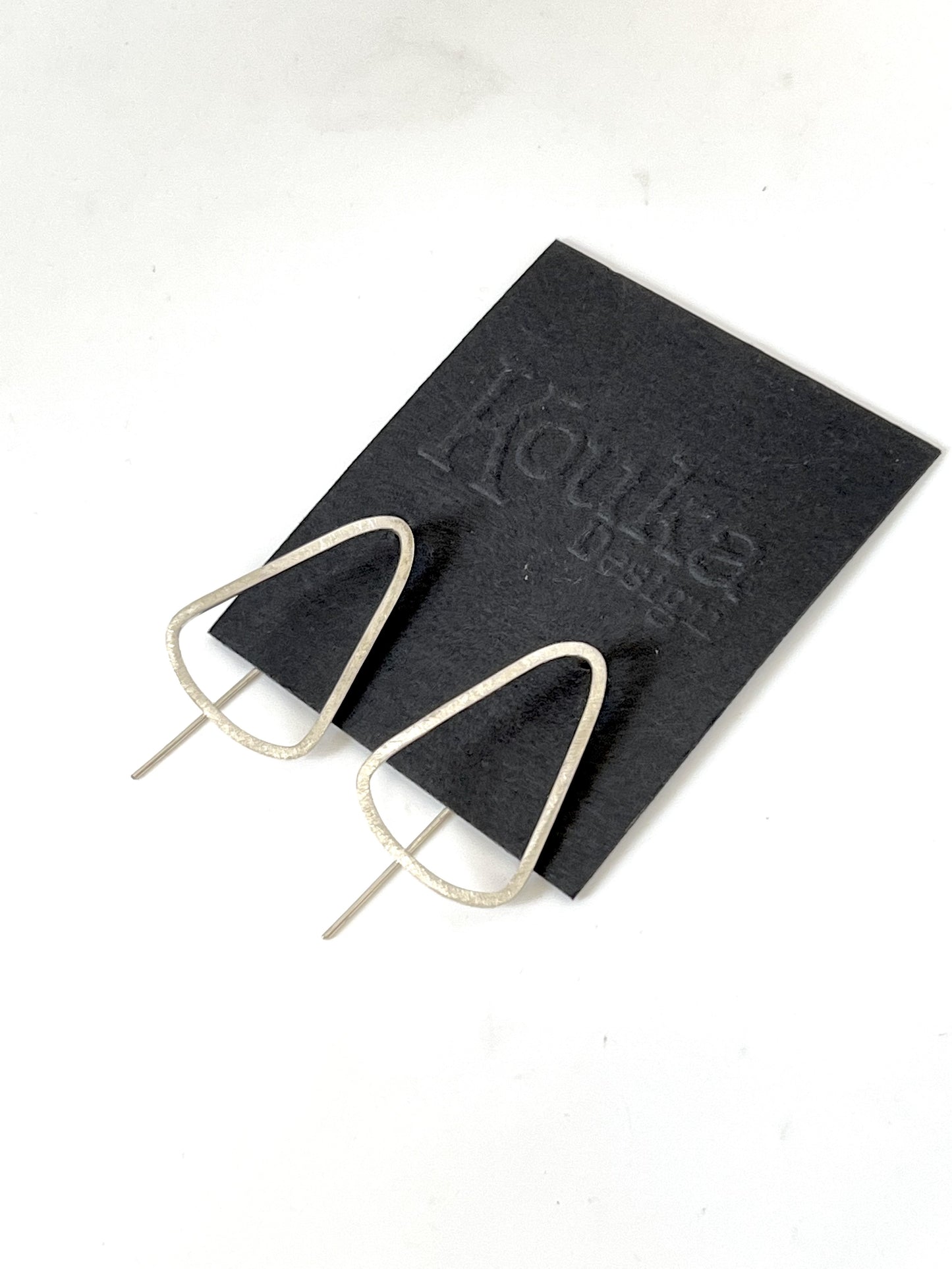 Silver Triangle Earrings (#155)