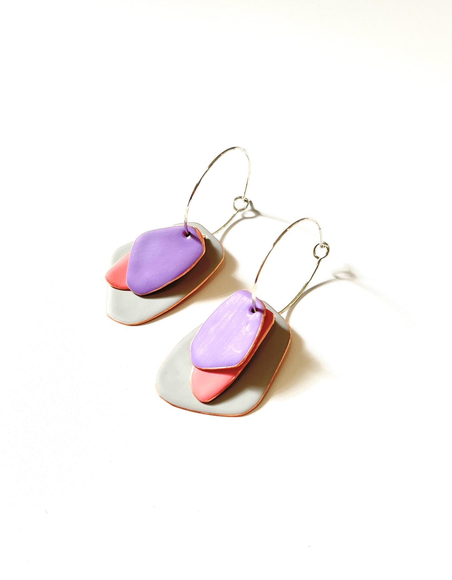 Lou Drops - Light Grey, Rose, Violet
