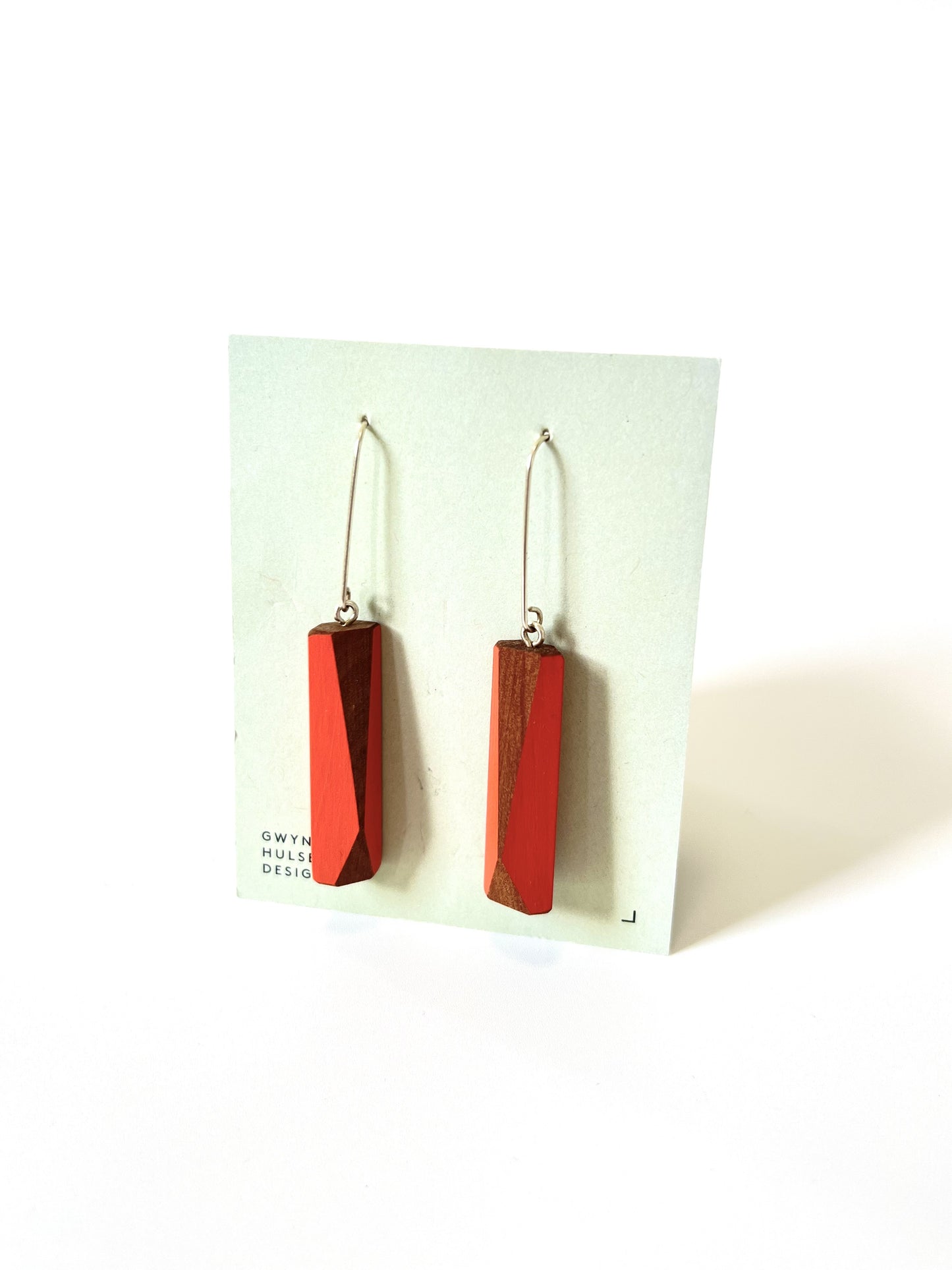 Rod Earrings - Tangerine