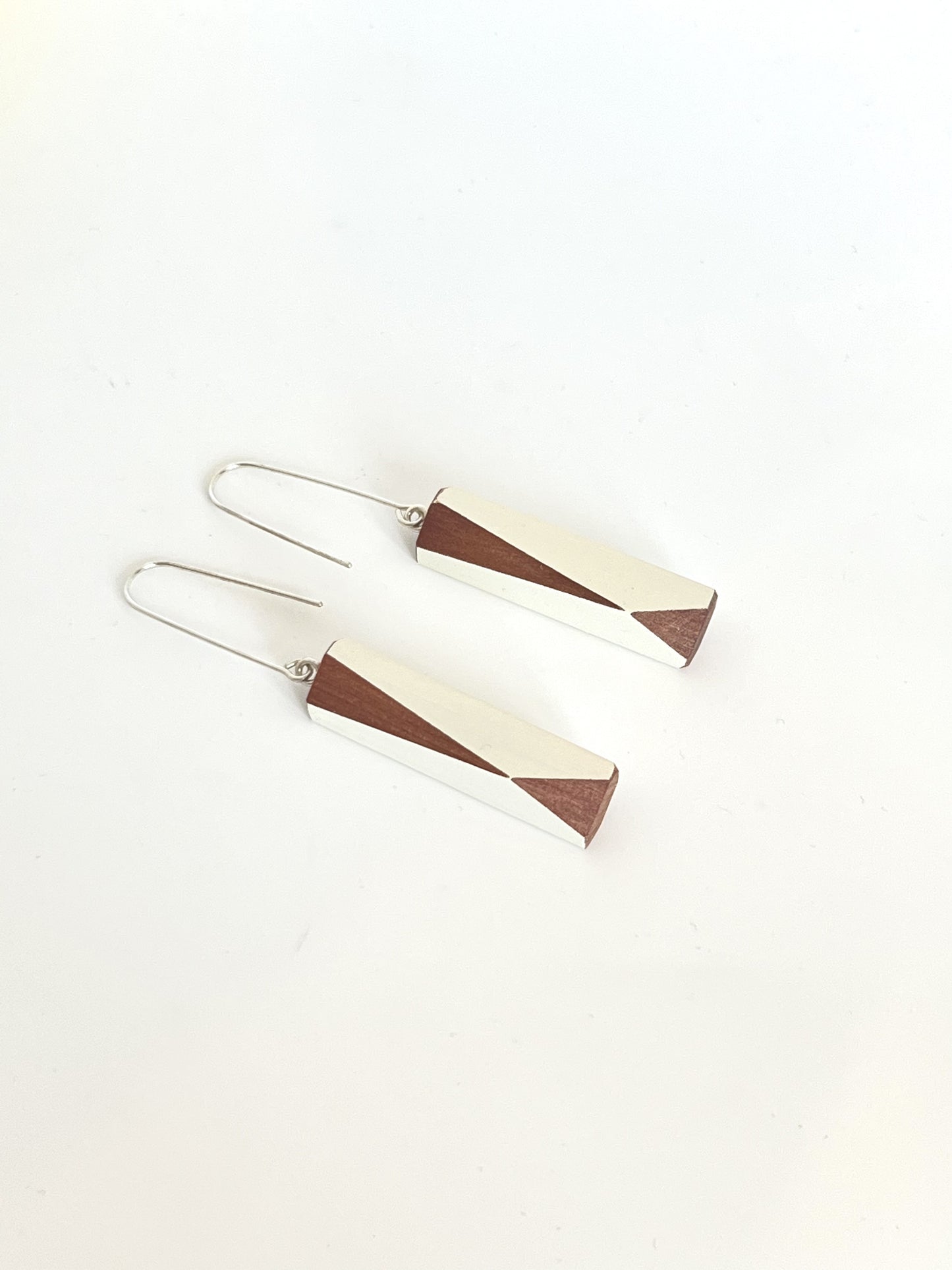 Rod Earrings - White