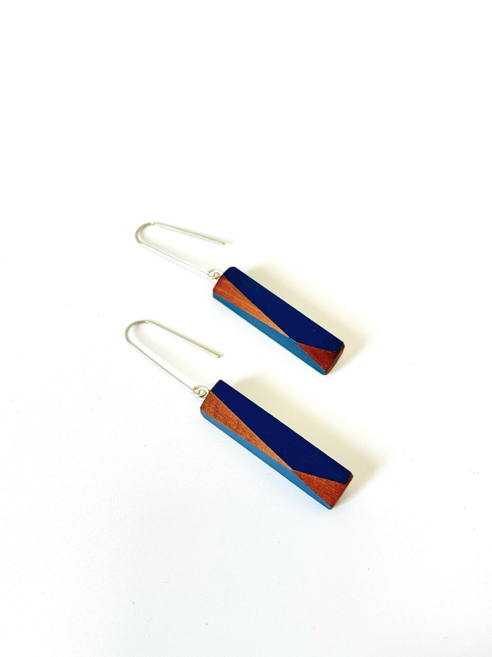 Rod Earrings - Navy