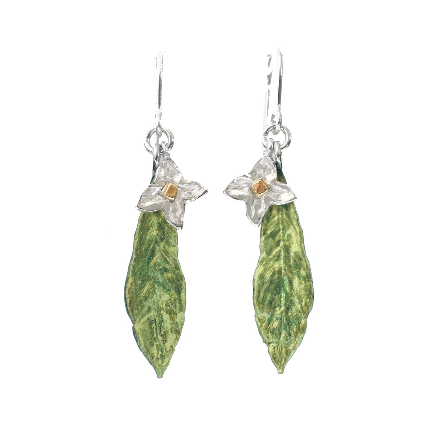 Daphne Flower + Leaf Earrings