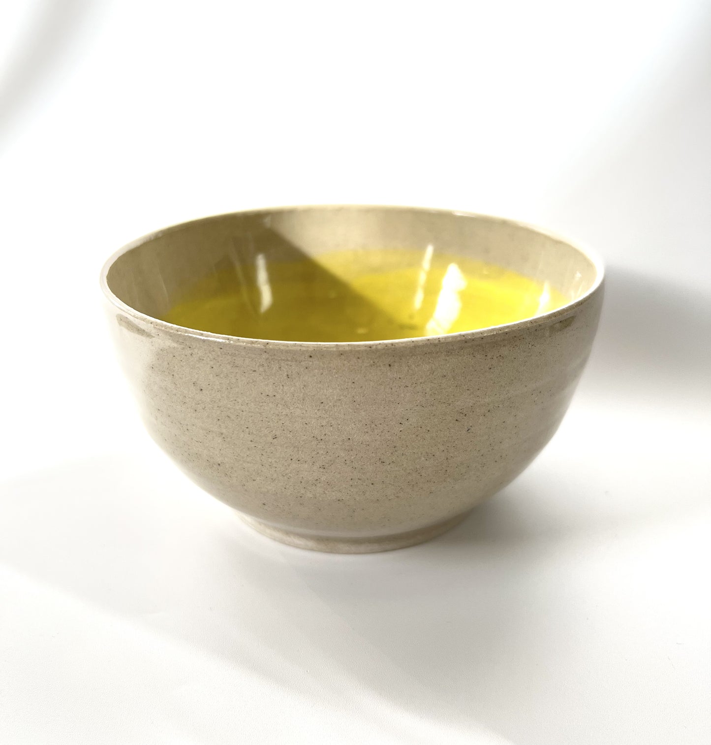 Handmade Ceramic Bowl - Yellow