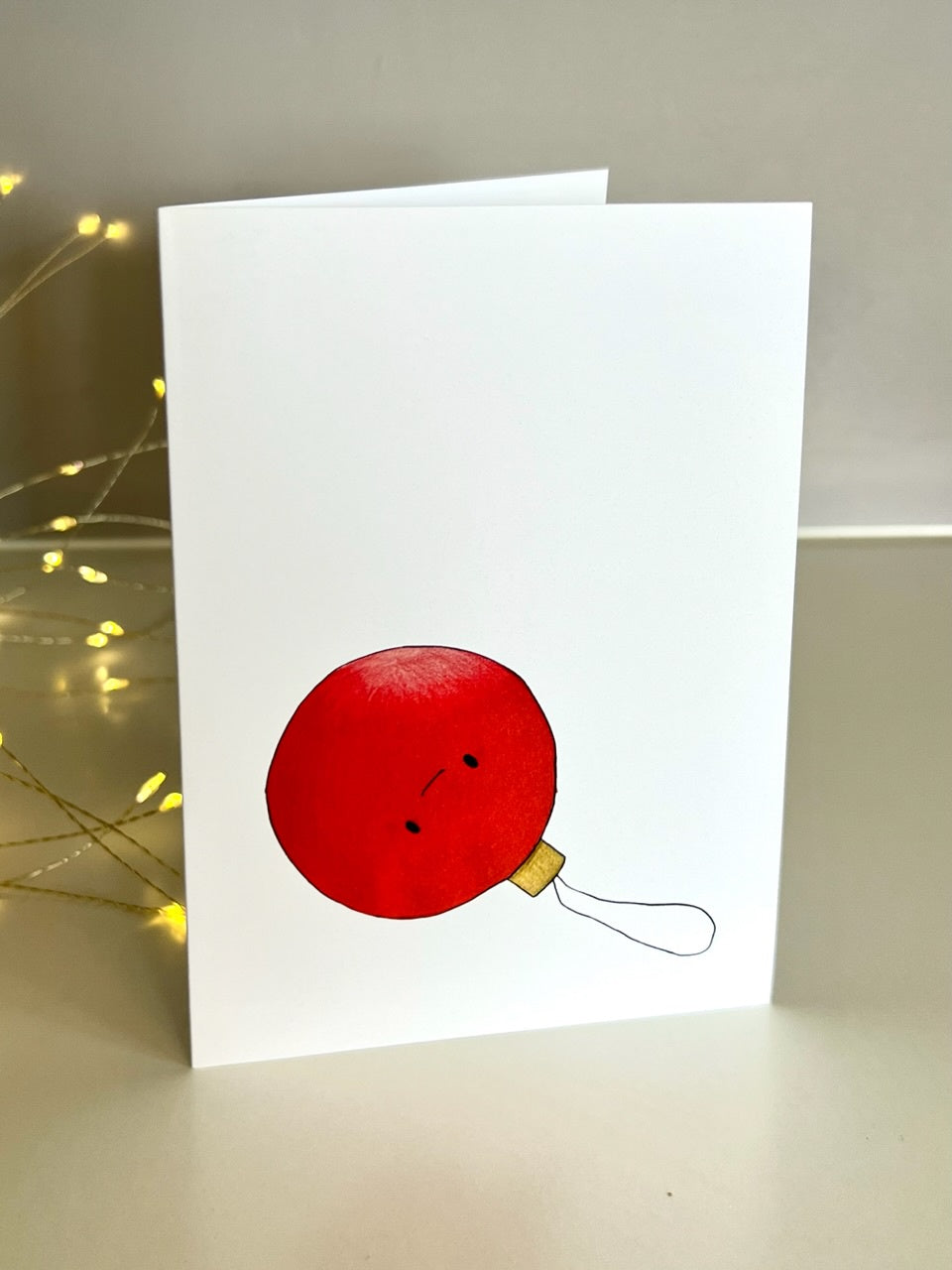 'Ornamental Attitude' - Illustrated Christmas Card by Jemimadidit