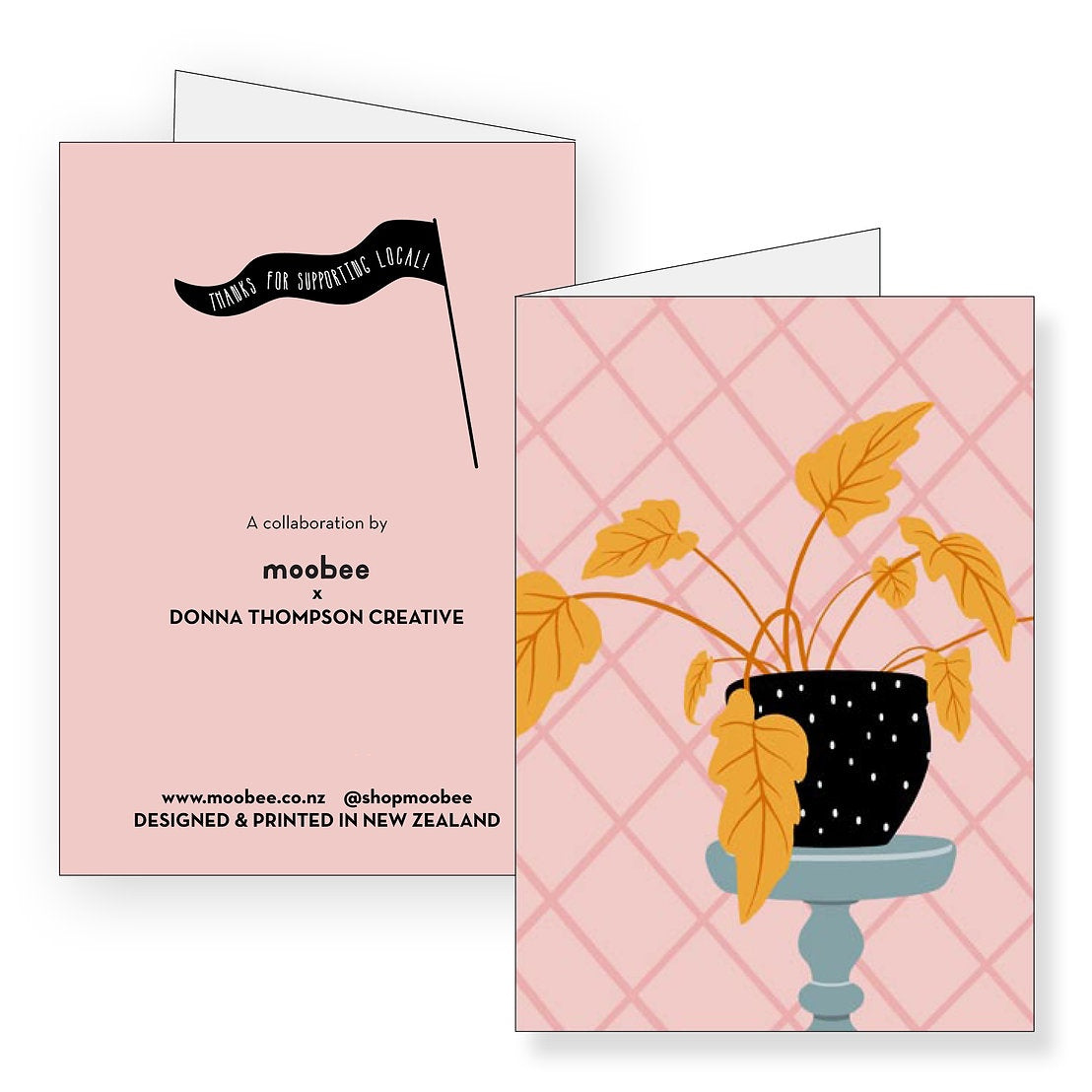 Greeting Card - Blush Plant Stand