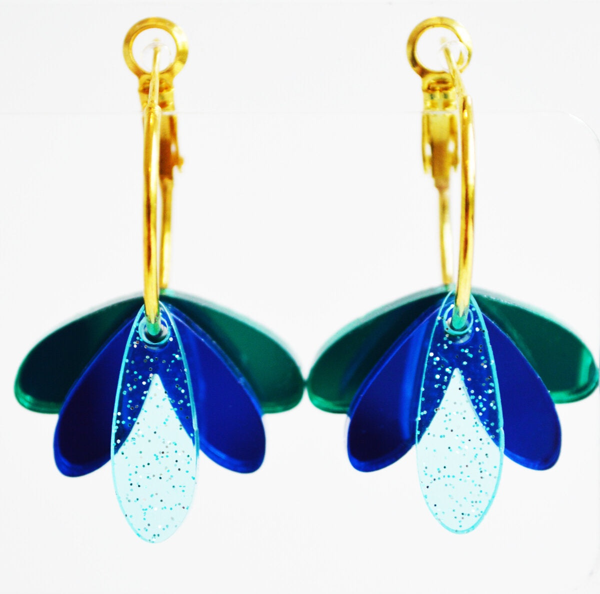 Happy Hour Earrings - Blue / Green