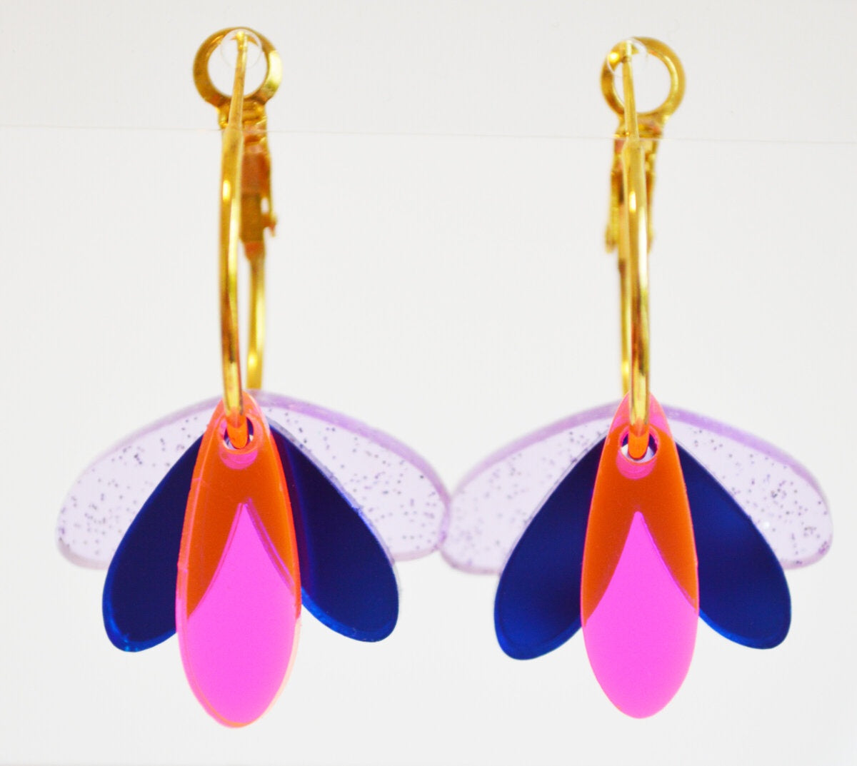 Happy Hour Earrings - Pink / Purple