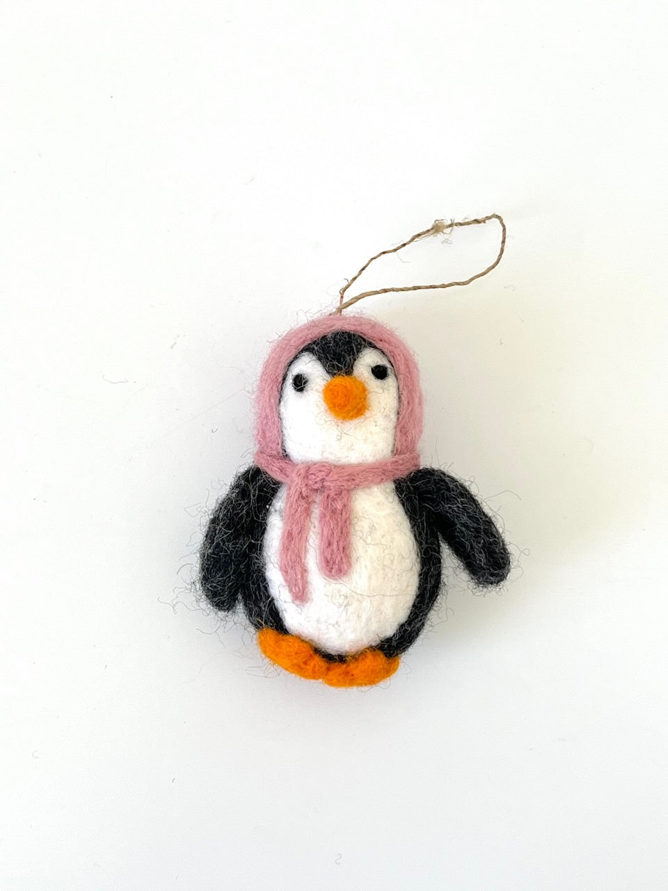 Felted Wool Penguin - Soft Pink