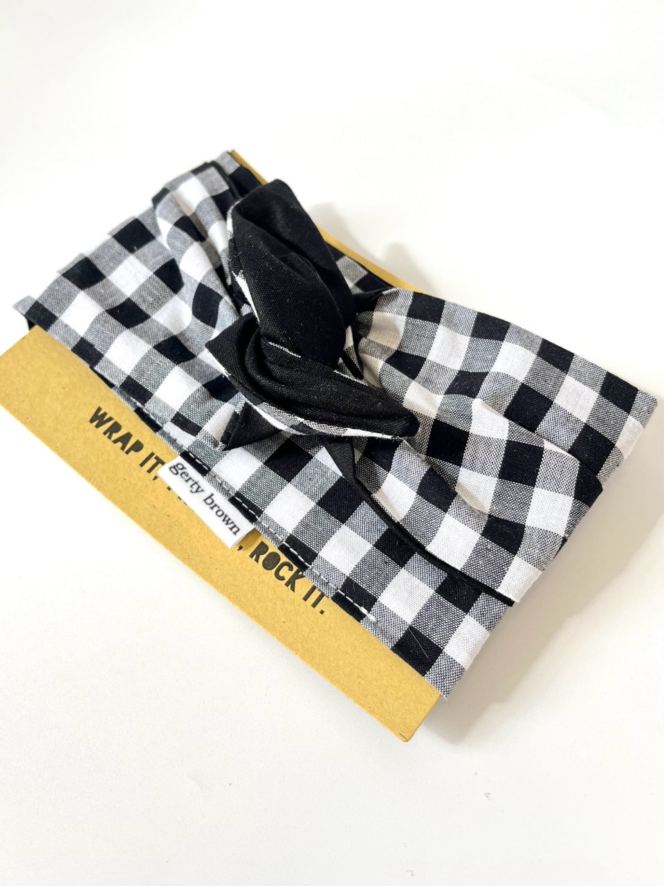 Girlband - Black Gingham/Black