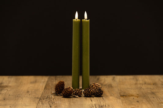LED Table Candle - Green (Set of 2)
