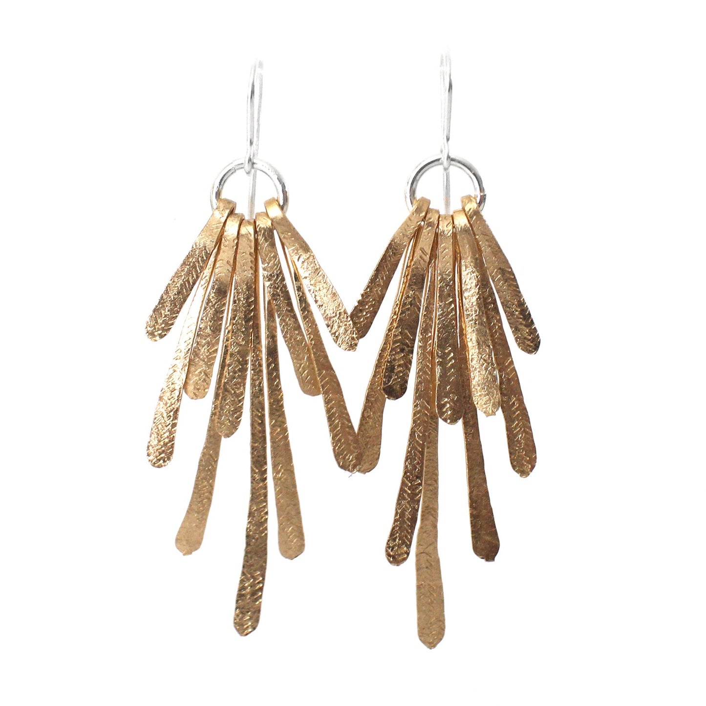 Flutter Statement Earrings - Gold